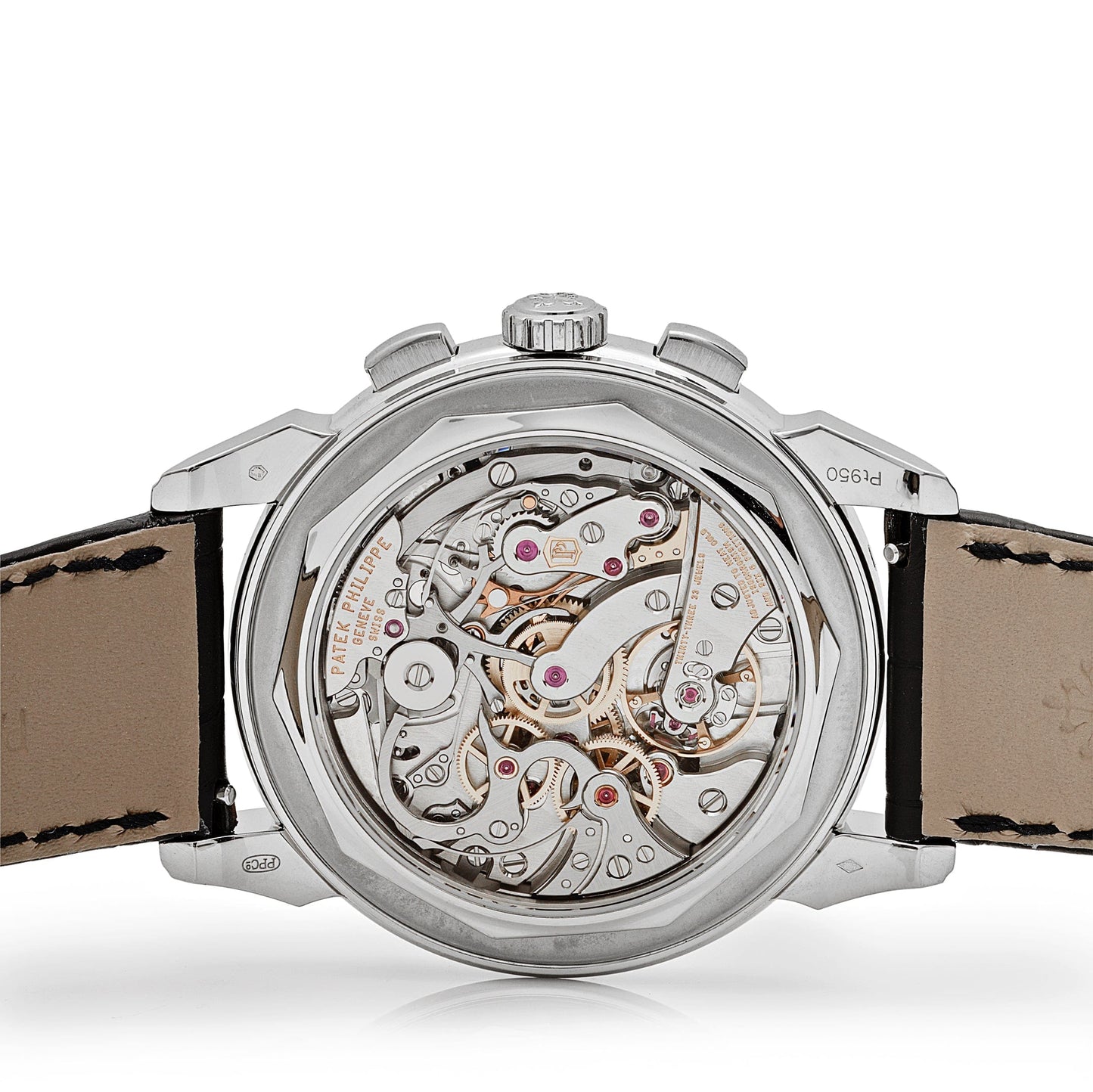 Patek Philippe Grand Complications  5271/12P-001 Perpetual Calendar  Platinum Black Dial Ruby Bezel