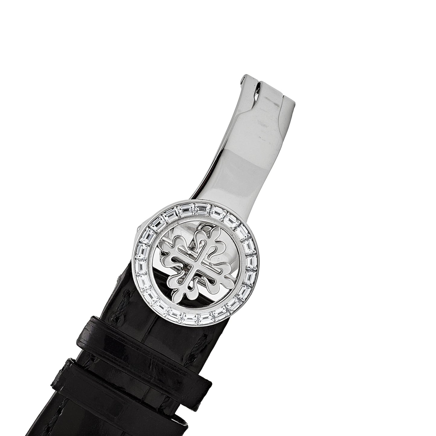 Patek Philippe Grand Complications  5271P-001  Perpetual Calendar Platinum Black Dial Baguette Bezel