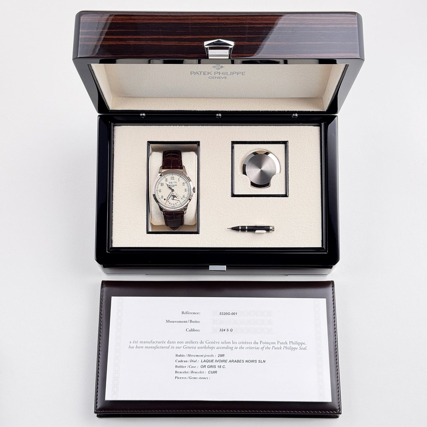 Patek Philippe Grand Complications 5320G-001 Perpetual Calendar White Gold Ivory Dial