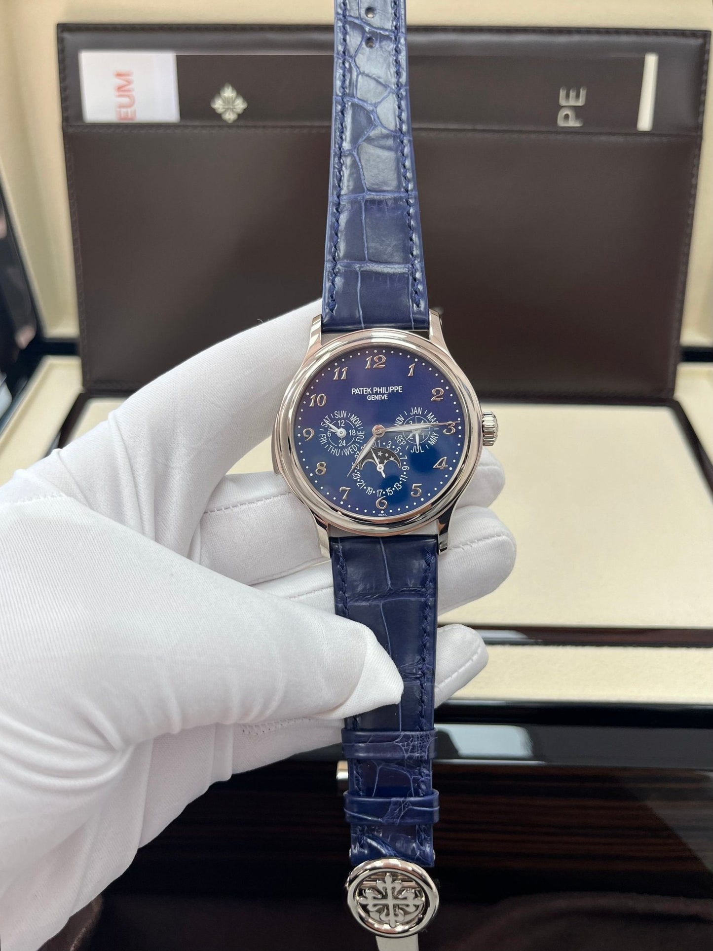 Patek Philippe Minute Repeater Perpetual Calendar Grande Complication White Gold Blue Dial 5374G-001