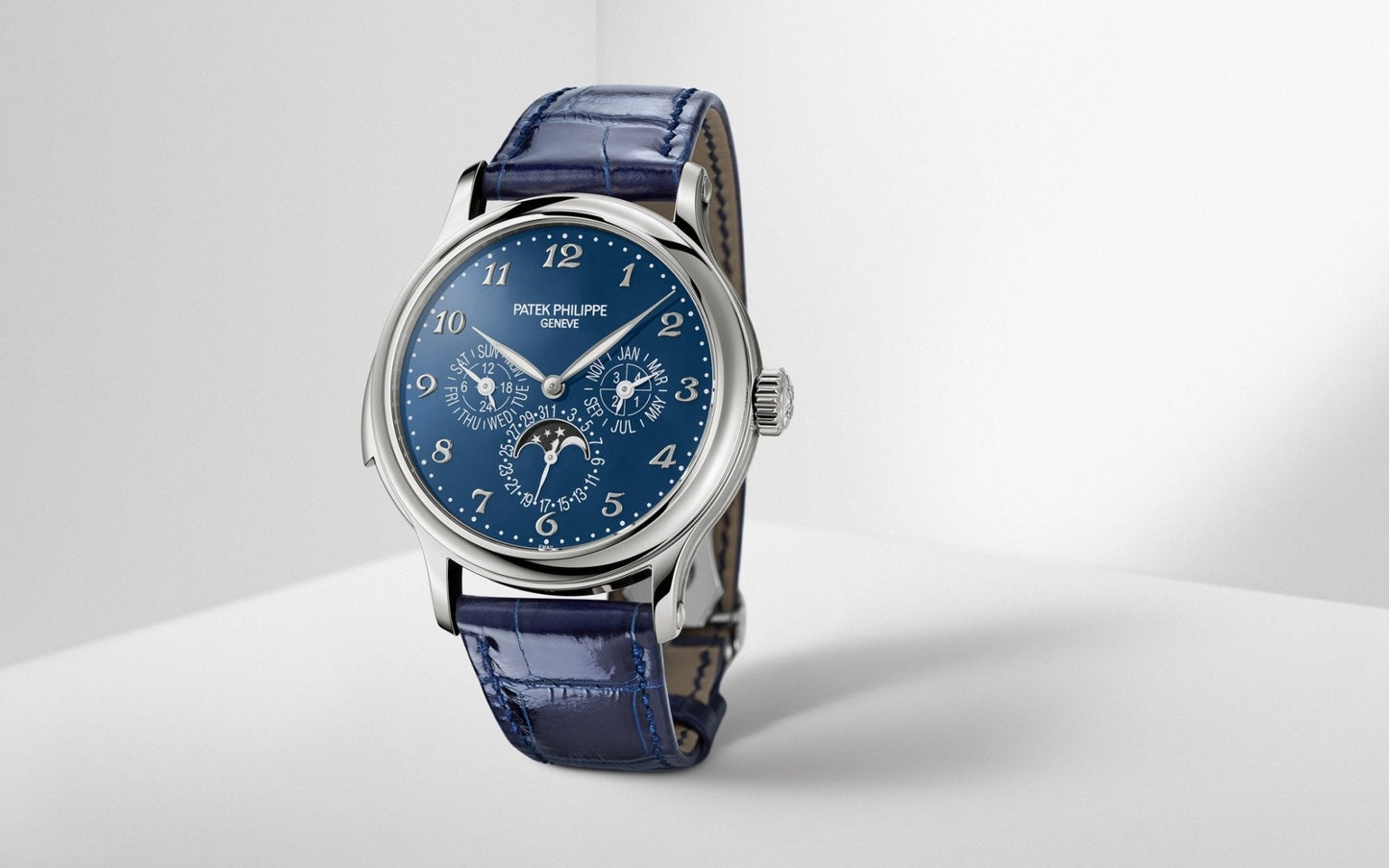 Patek Philippe Minute Repeater Perpetual Calendar Grande Complication White Gold Blue Dial 5374G-001