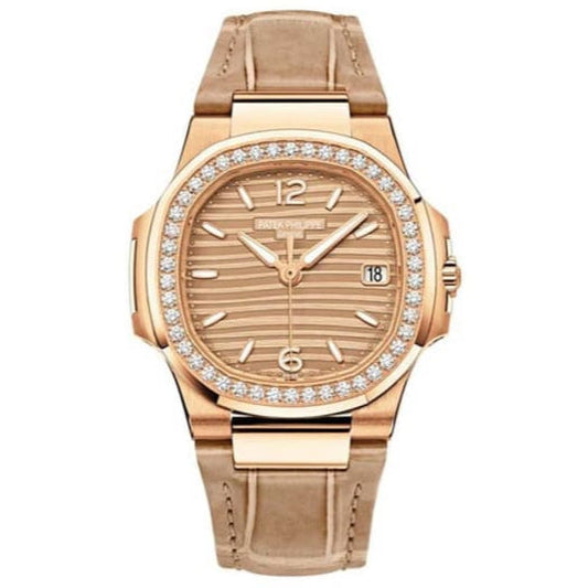 Patek Philippe 7010R-012 Nautilus 32mm Gold-Tone Dial Rose Gold