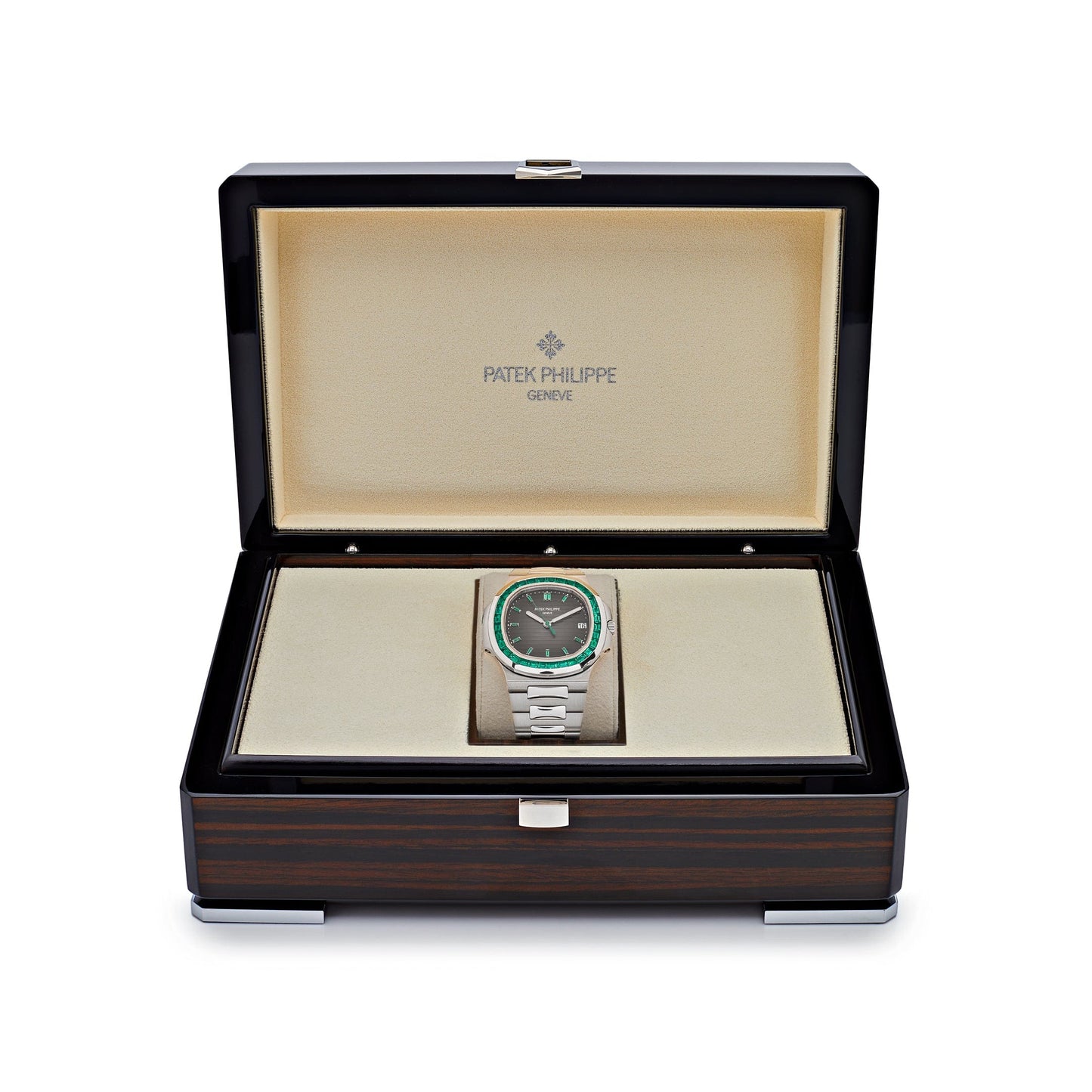 Patek Philippe Nautilus 5711/113P-001 Platinum Emeralds Black Dial