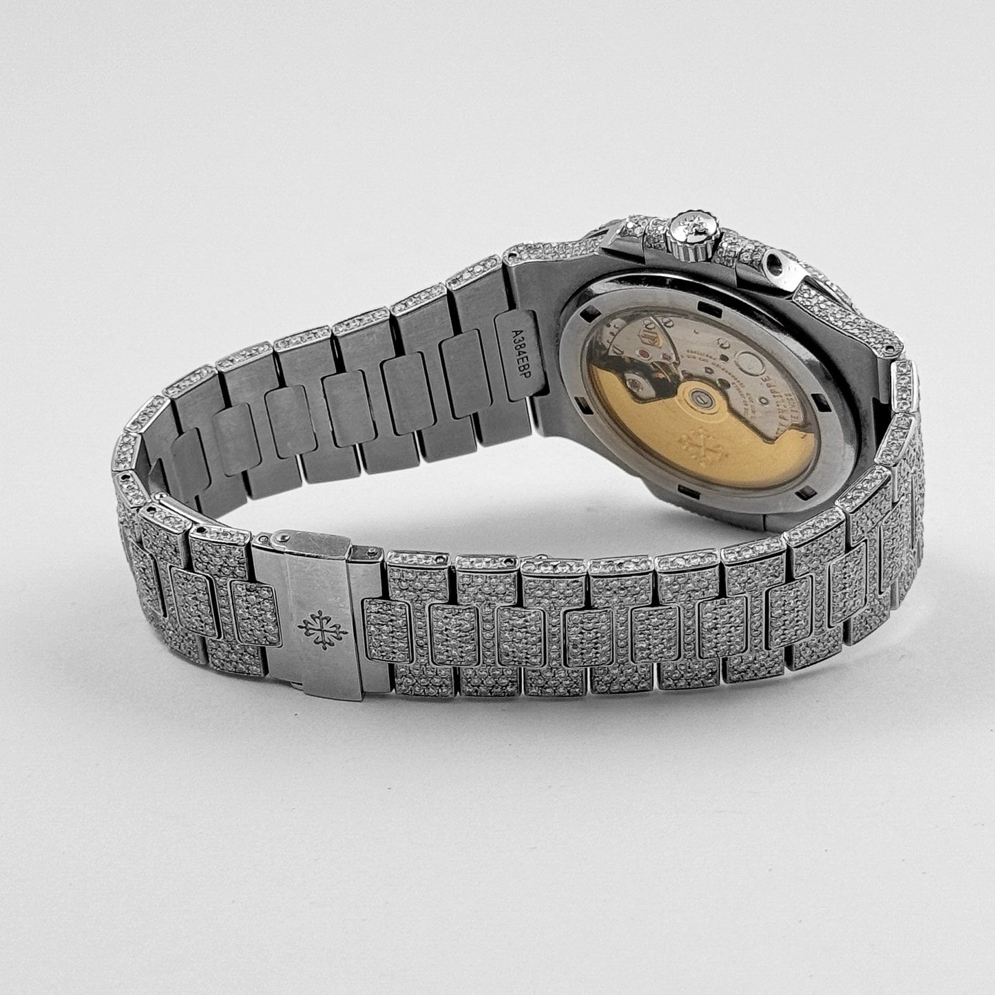 Patek Philippe Nautilus 5711/1A-011 Stainless Steel with Aftermarket Diamond Pavé Bezel and Case (2012)