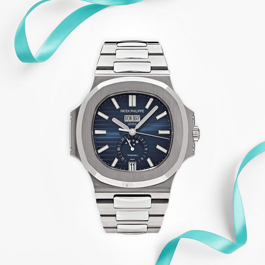 Patek Philippe Nautilus 5726/1A-014 'Tiffany & Co.' Moon Phase Stainless Steel Blue Dial
