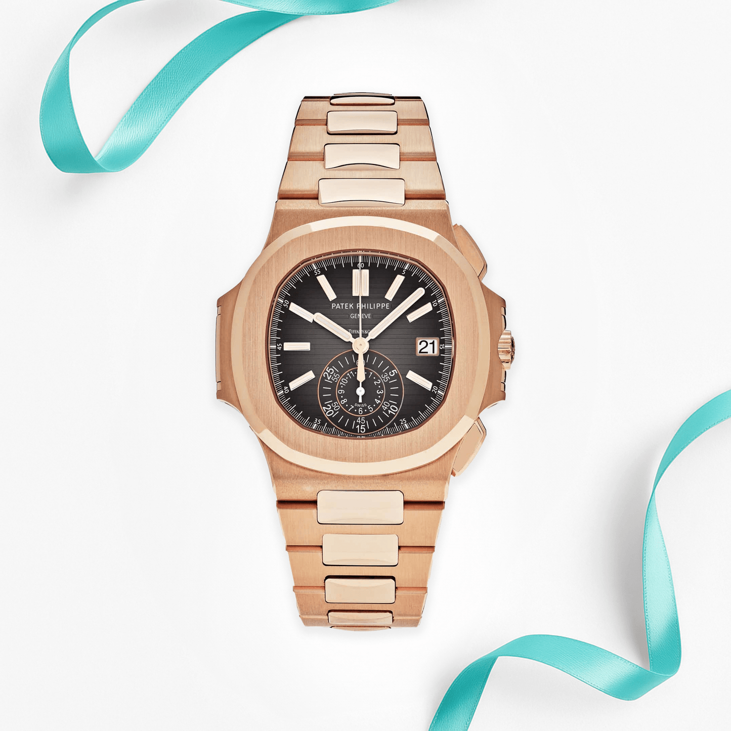 Patek Philippe Nautilus 5980/1R-001 'Tiffany & Co.' Chronograph Rose Gold