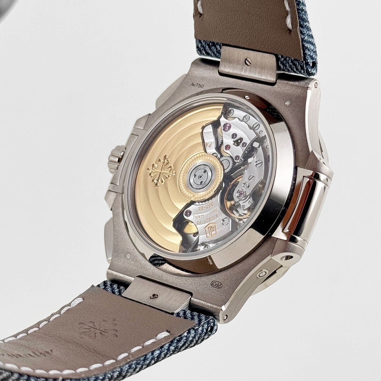 Patek Philippe Nautilus 5980/60G-001 'Denim' Flyback Chronograph White Gold Blue-Gray Dial (2024)