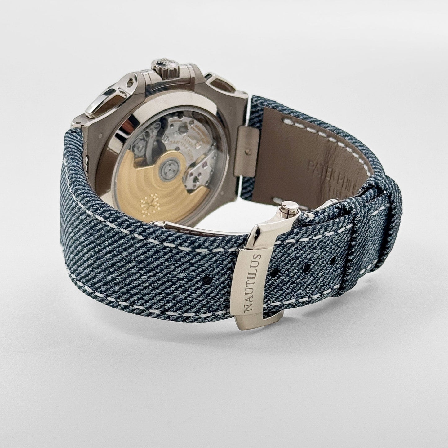 Patek Philippe Nautilus 5980/60G-001 'Denim' Flyback Chronograph White Gold Blue-Gray Dial (2024)