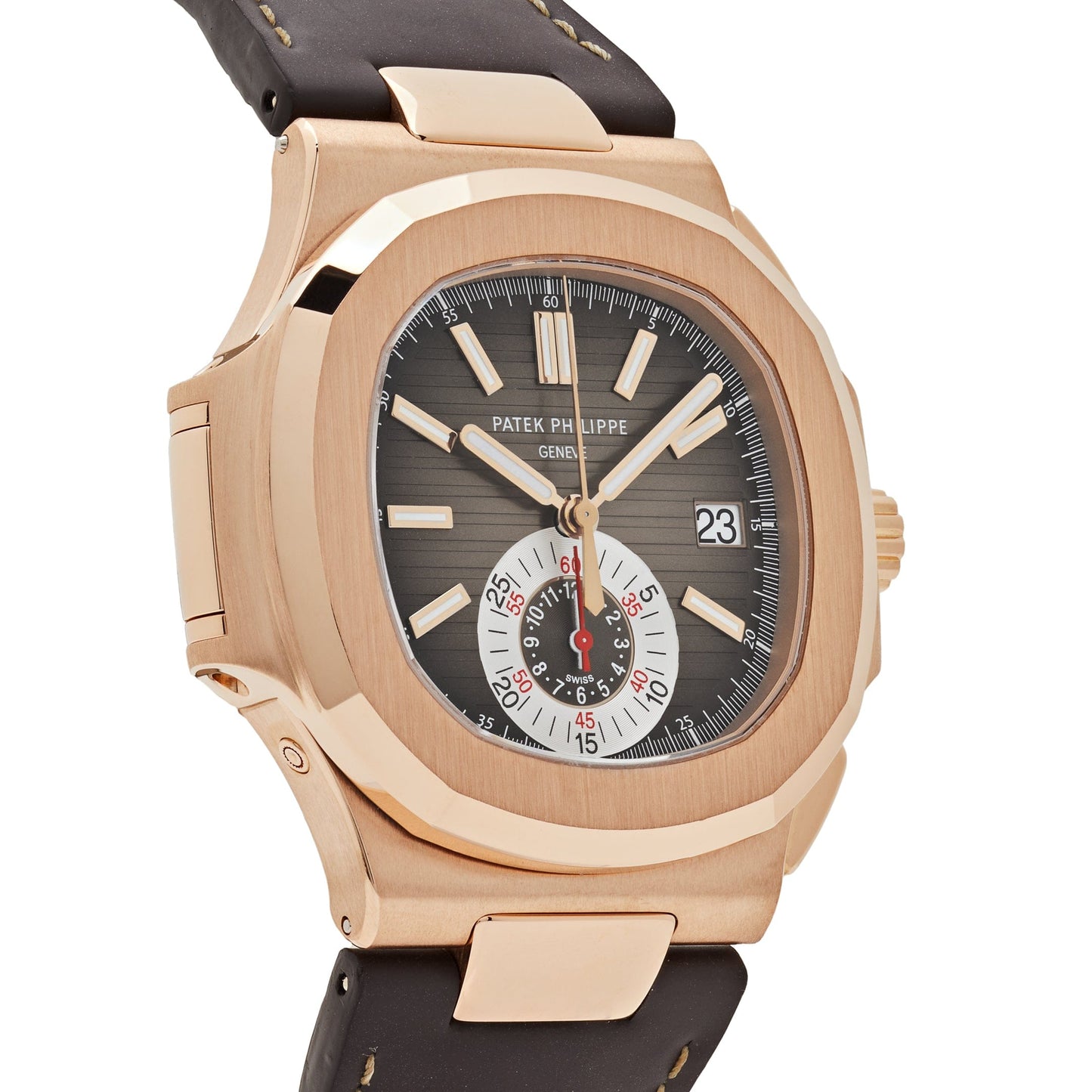 Patek Philippe Nautilus 5980R-001 Chronograph Rose Gold Brown Dial (2023)
