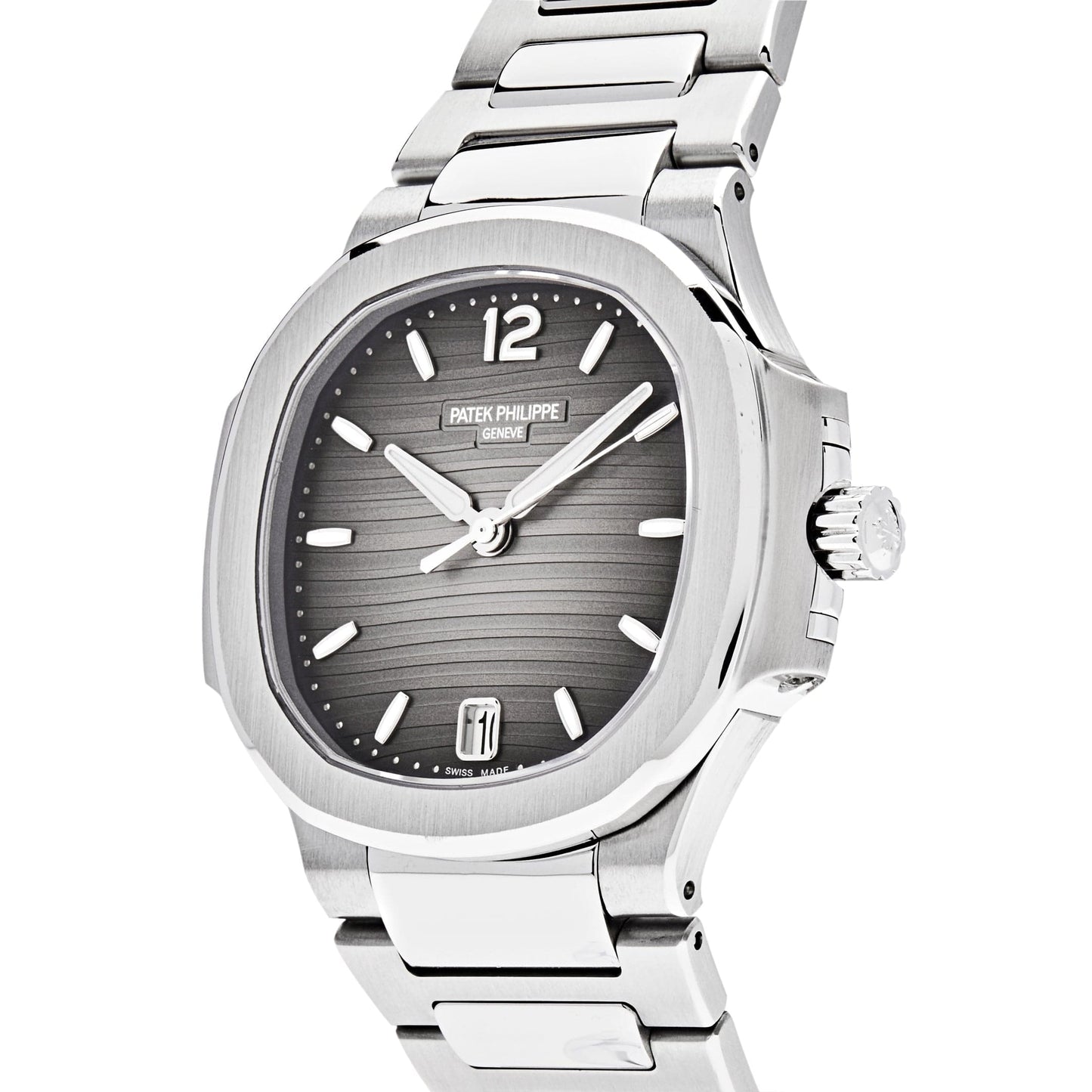 Patek Philippe Nautilus 7118/1A-011 'Ladies' Stainless Steel Smoke Grey Dial (2024)