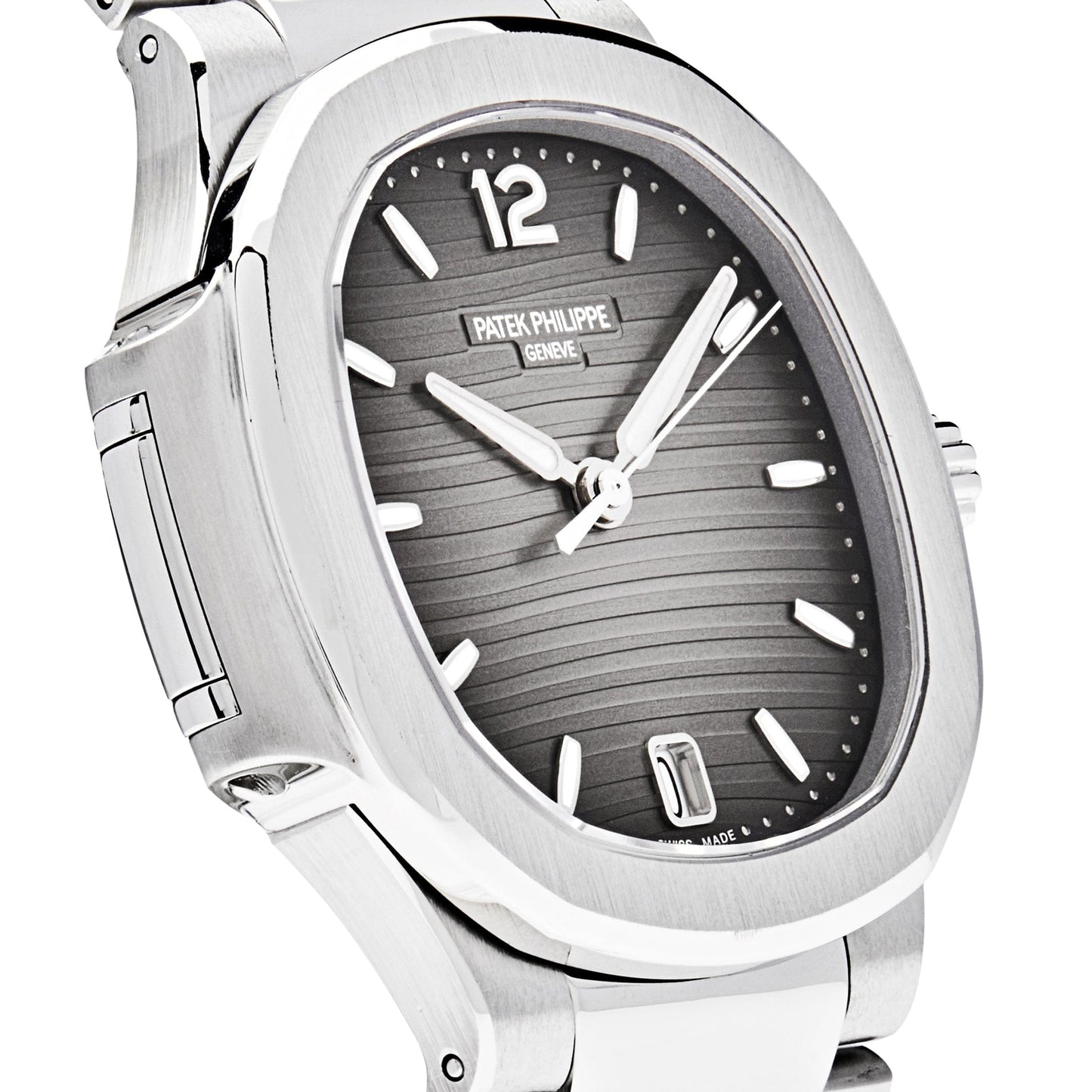 Patek Philippe Nautilus 7118/1A-011 'Ladies' Stainless Steel Smoke Grey Dial