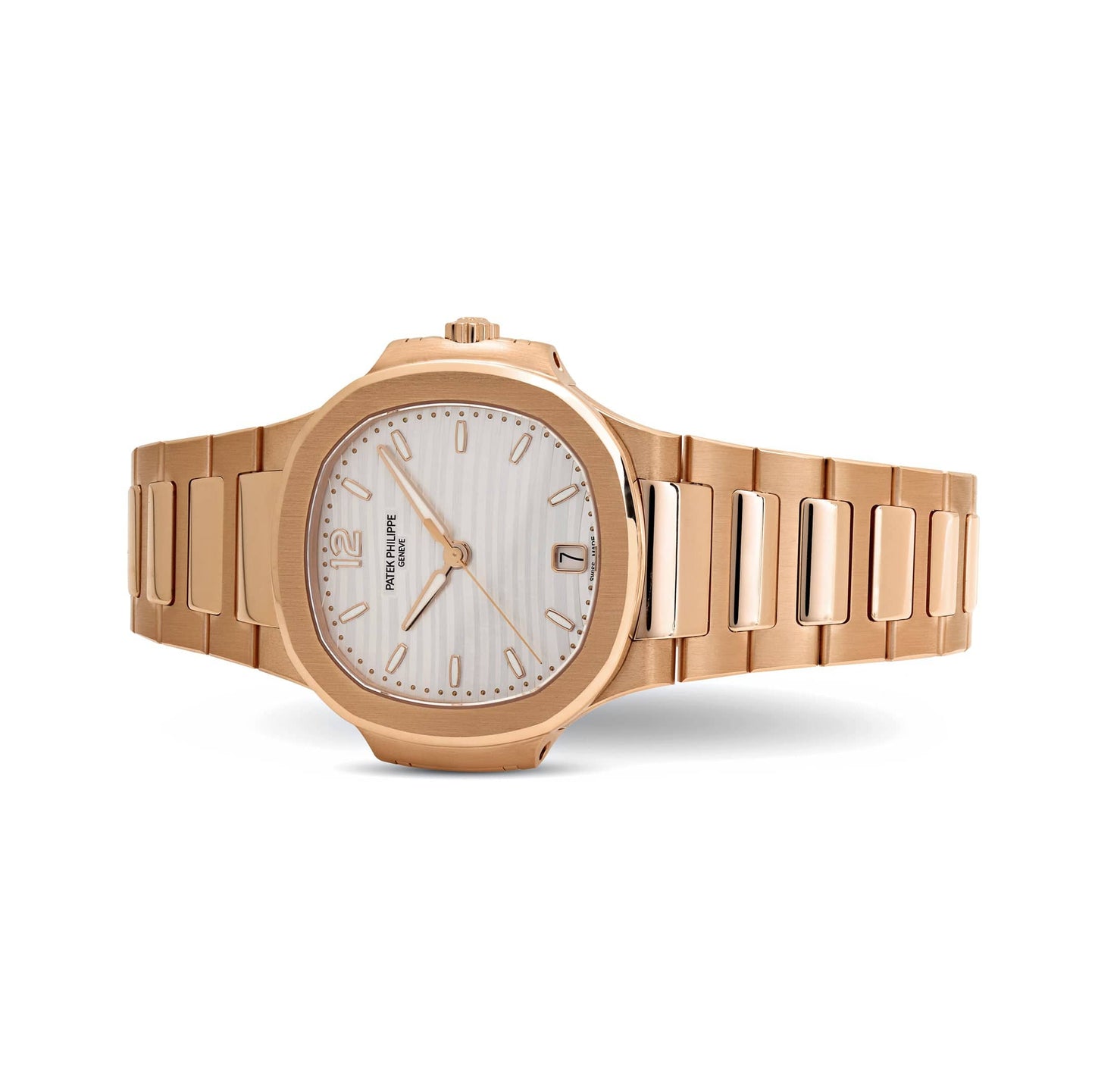 Patek Philippe Nautilus 7118/1R-001 'Ladies' Automatic Rose Gold Silvery Opaline Dial