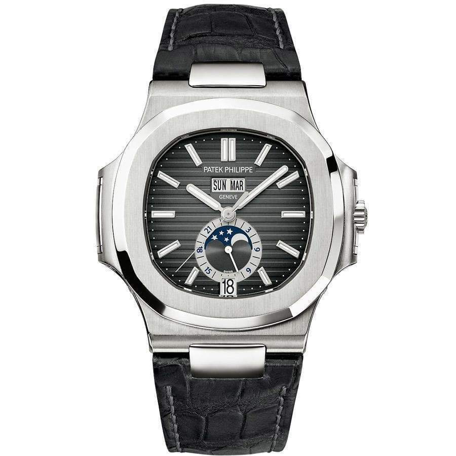 Patek Philippe Nautilus Annual Calendar Moon Phase 40mm 5726A Black Dial