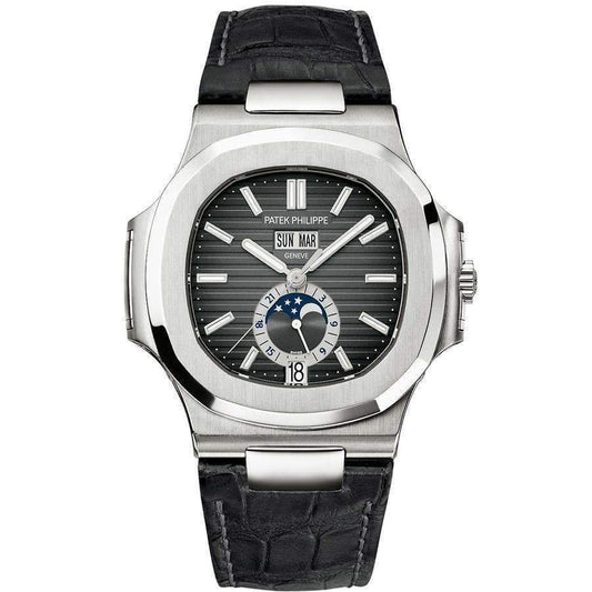 Patek Philippe Nautilus Annual Calendar Moon Phase 40mm 5726A Black Dial