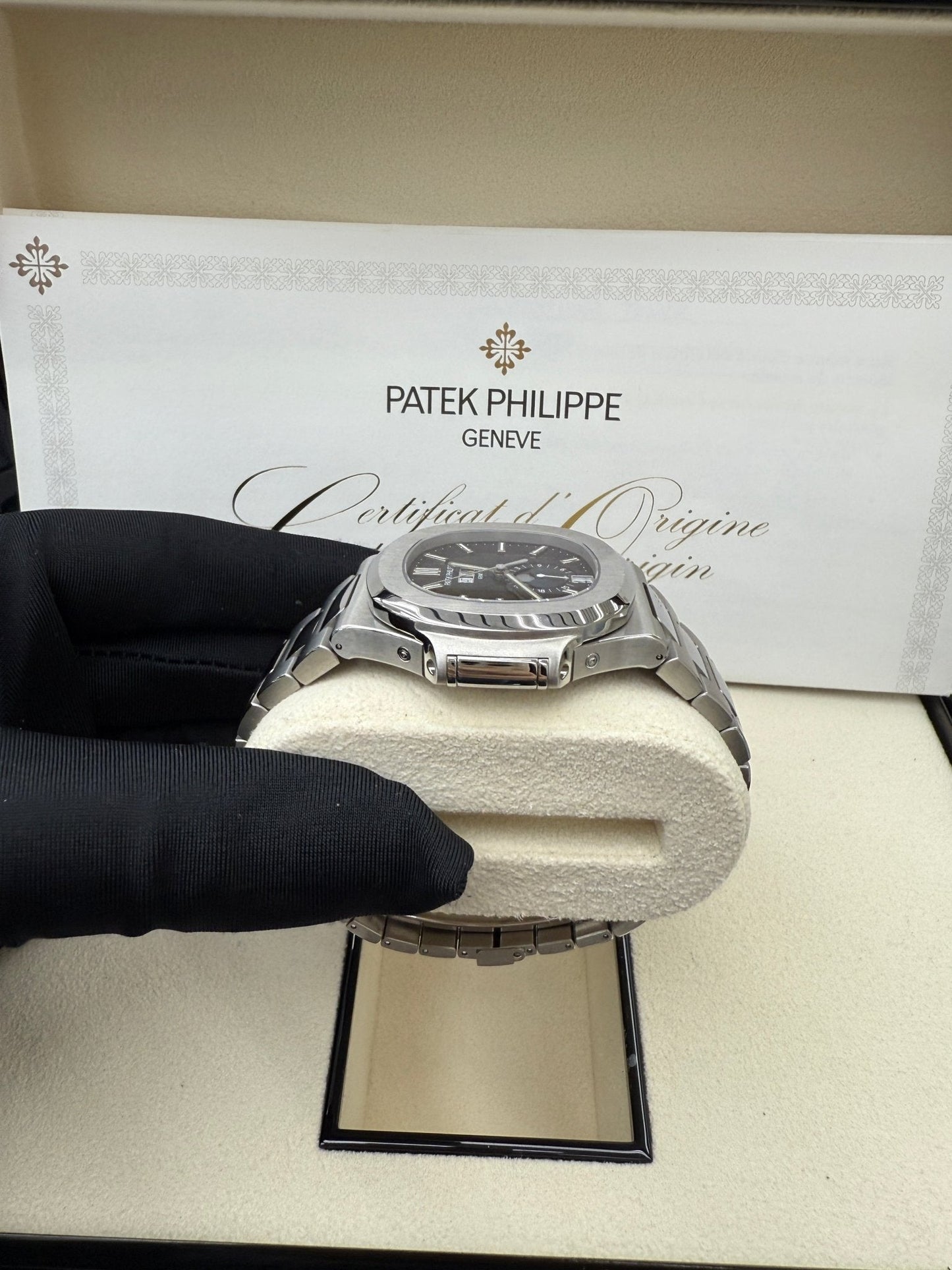 Patek Philippe Nautilus Annual Calendar Stainless Steel with Blue Dial/ Moon Phase (Ref#5726/1A-014)