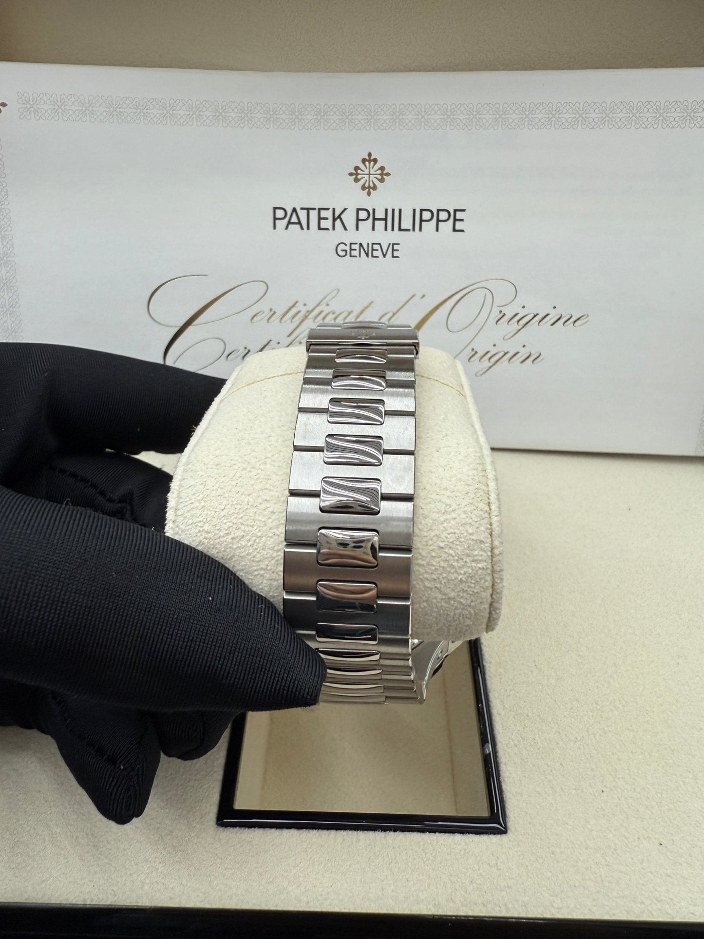 Patek Philippe Nautilus Annual Calendar Stainless Steel with Blue Dial/ Moon Phase (Ref#5726/1A-014)