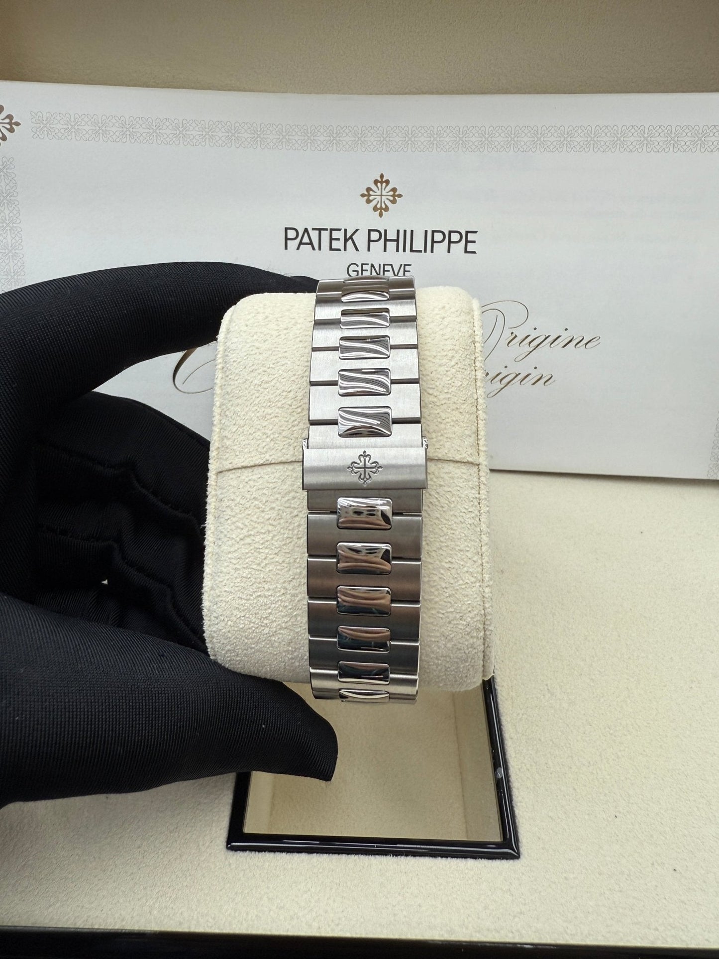 Patek Philippe Nautilus Annual Calendar Stainless Steel with Blue Dial/ Moon Phase (Ref#5726/1A-014)