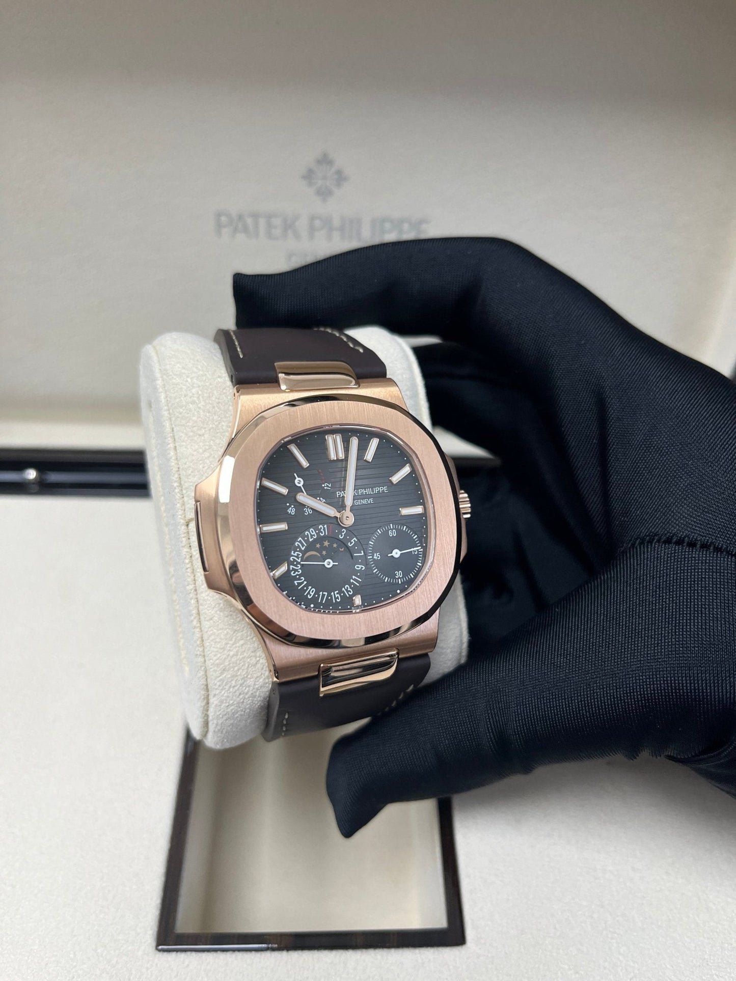 Patek Philippe Nautilus Black Dial Ref #5712R-001