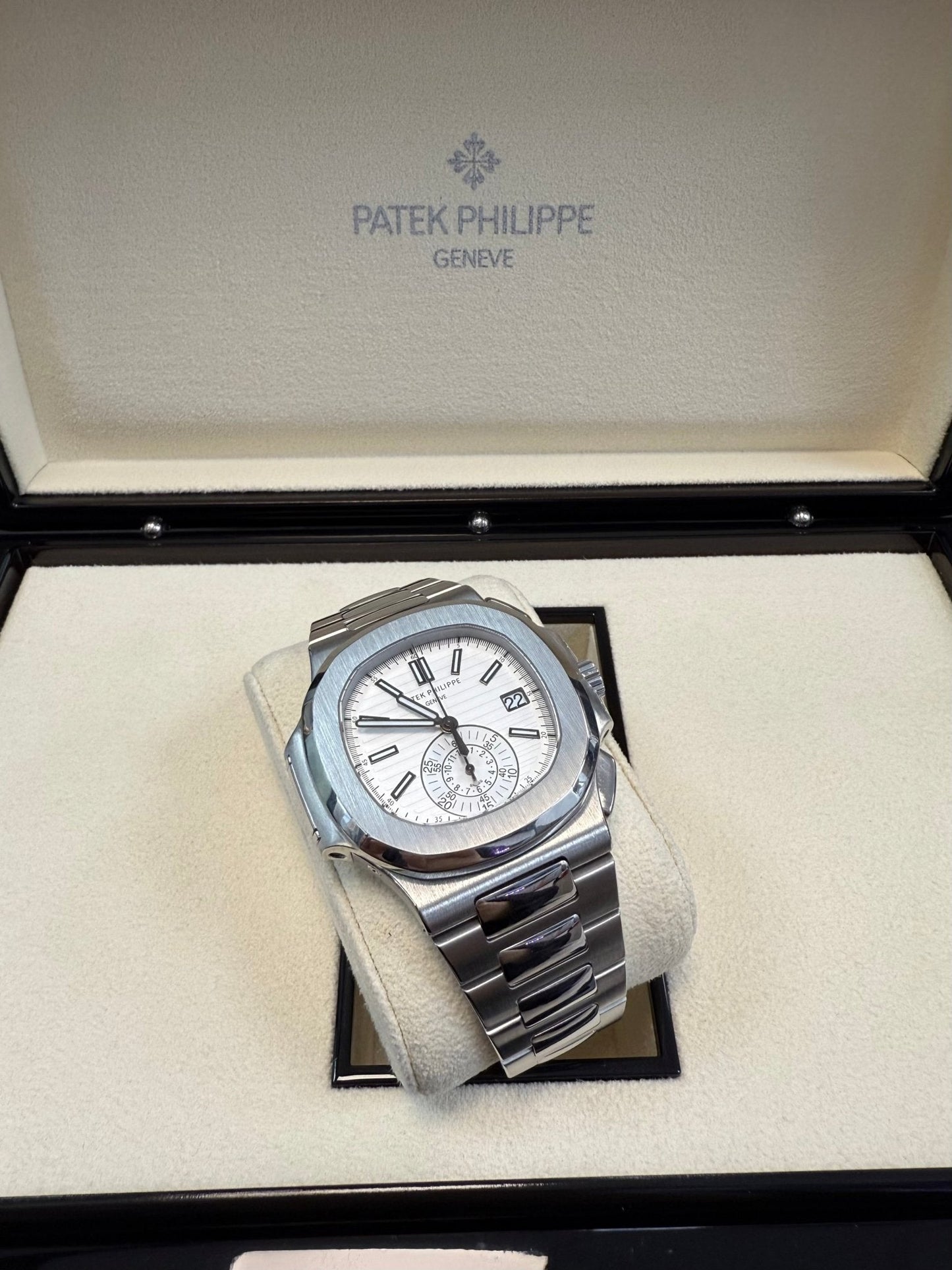Patek Philippe Nautilus Chronograph White Dial 5980/1A-019