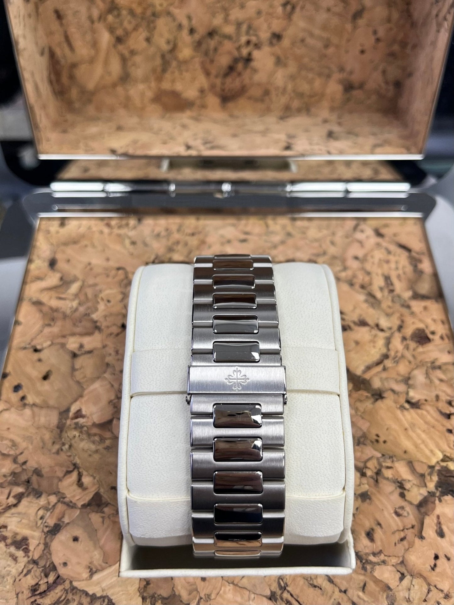 Patek Philippe Nautilus Chronograph White Gold Blue Dial 44mm 5976/1G-001