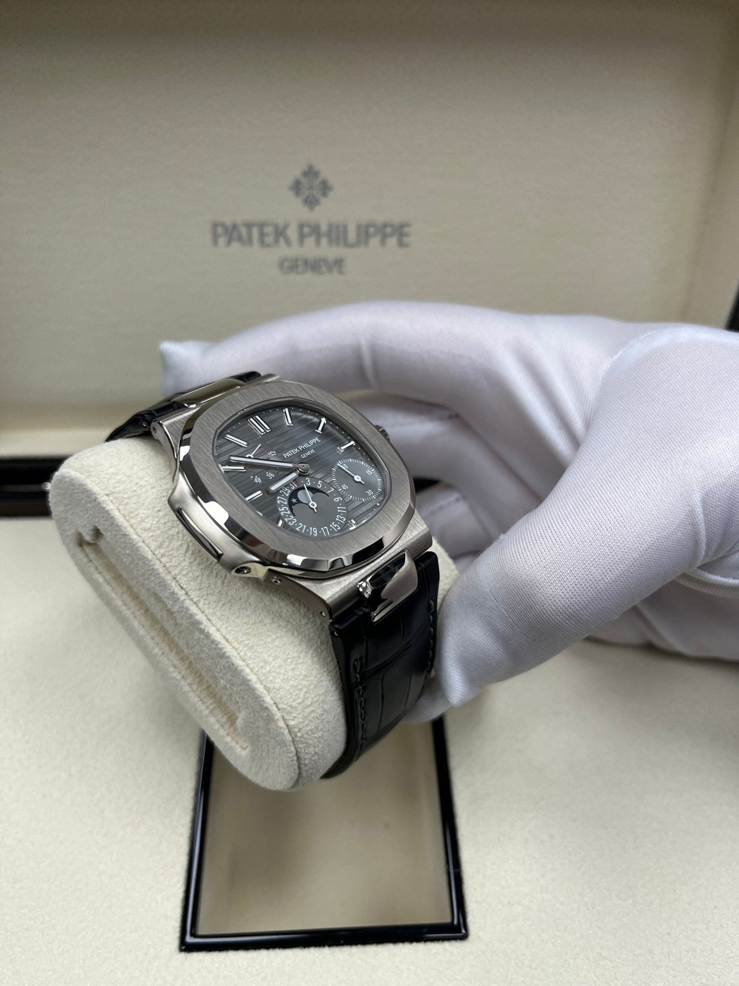 Patek Philippe Nautilus Grey Dial Ref # 5712G-001