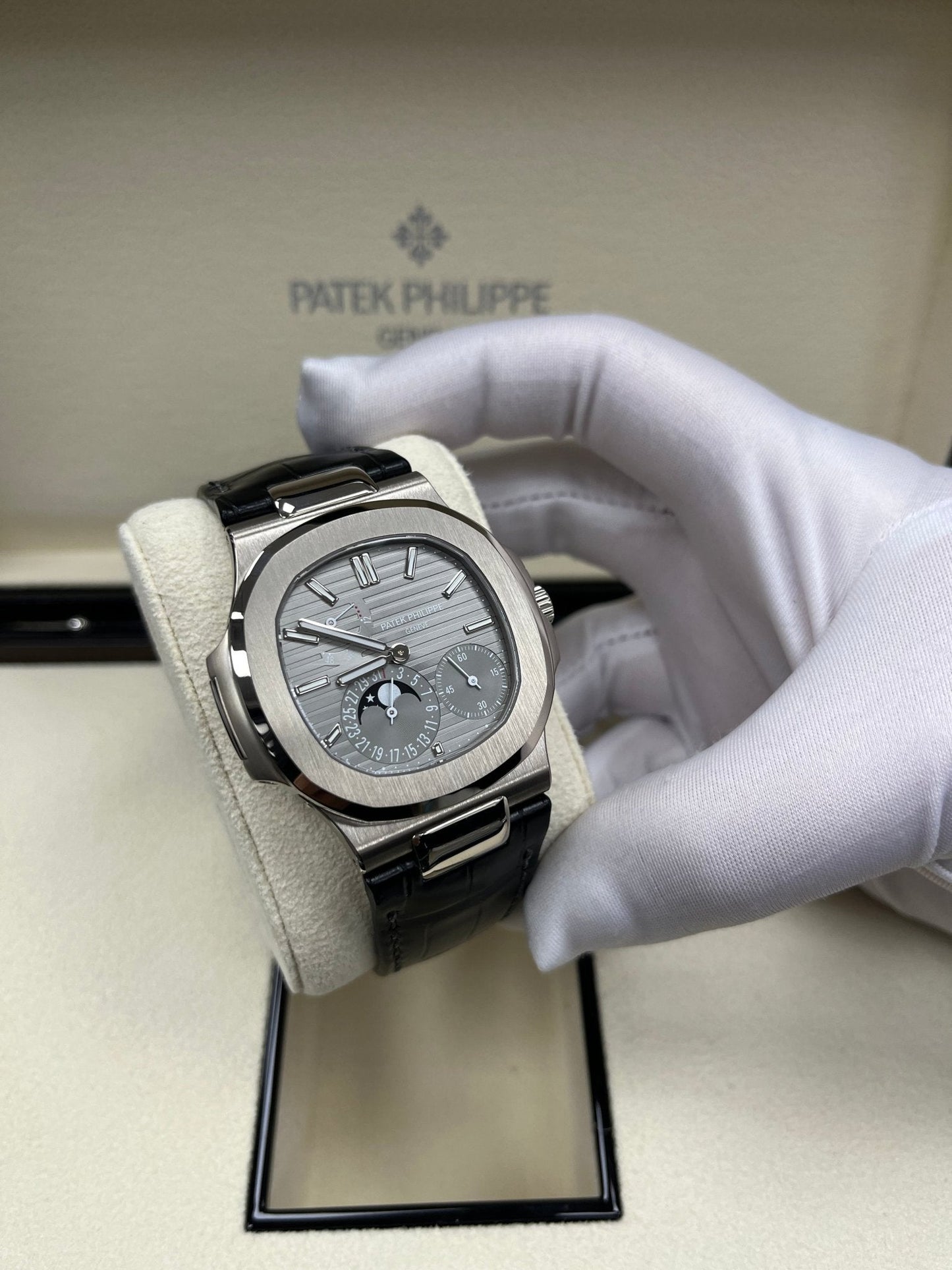 Patek Philippe Nautilus Grey Dial Ref # 5712G-001