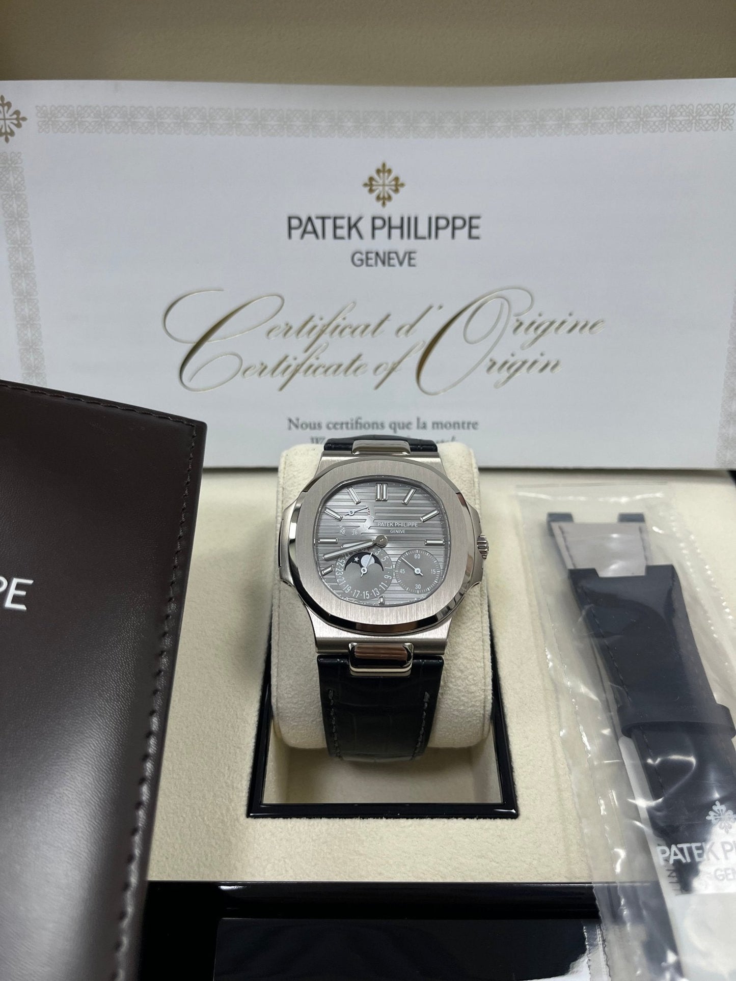 Patek Philippe Nautilus Grey Dial Ref # 5712G-001