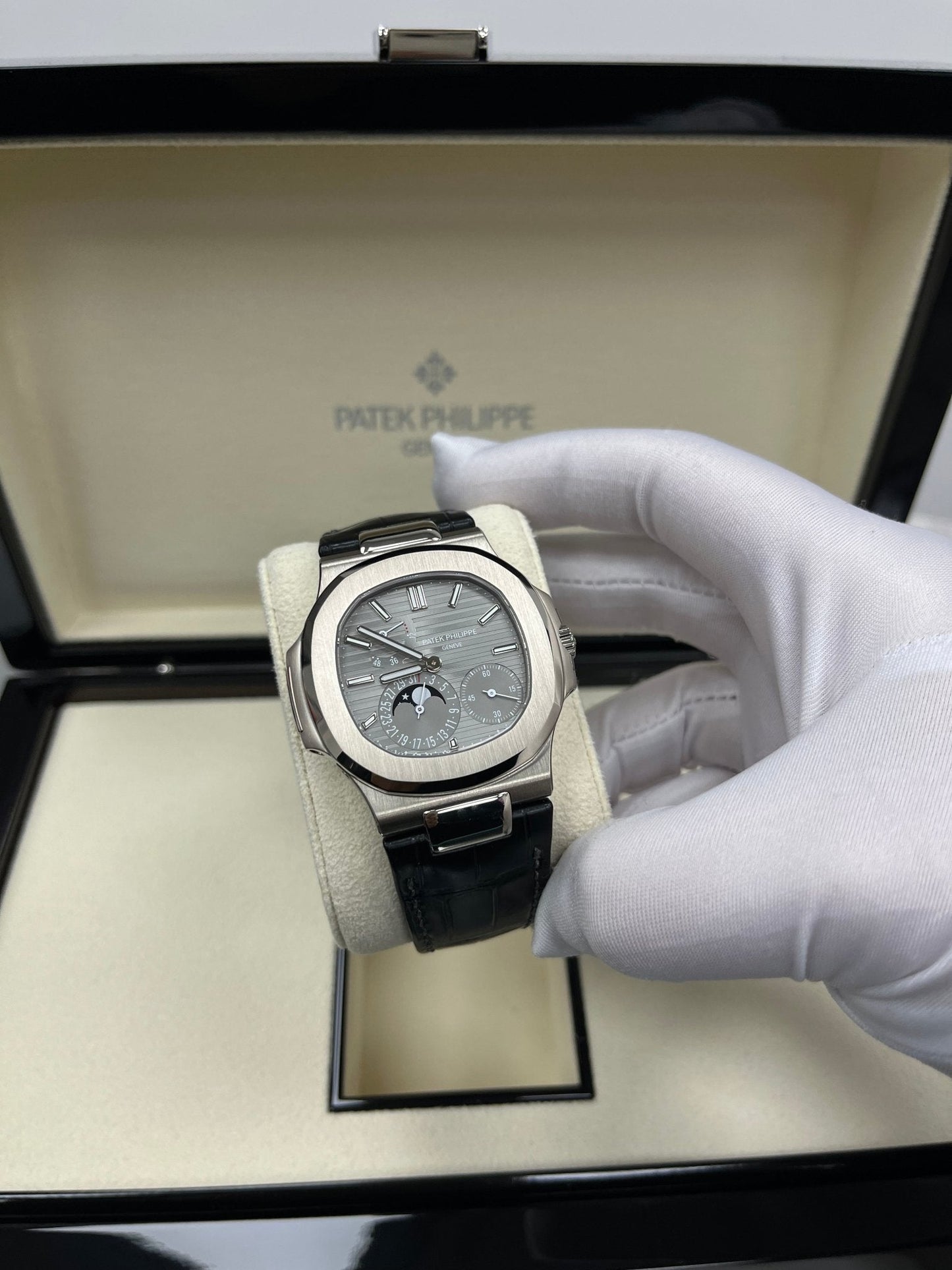 Patek Philippe Nautilus Grey Dial Ref # 5712G-001