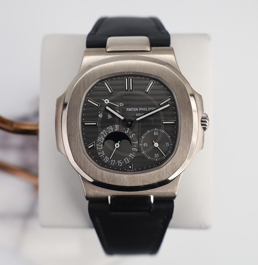 Patek Philippe Nautilus Moon Phases White Gold Slate Gray Dial | 5712G-001