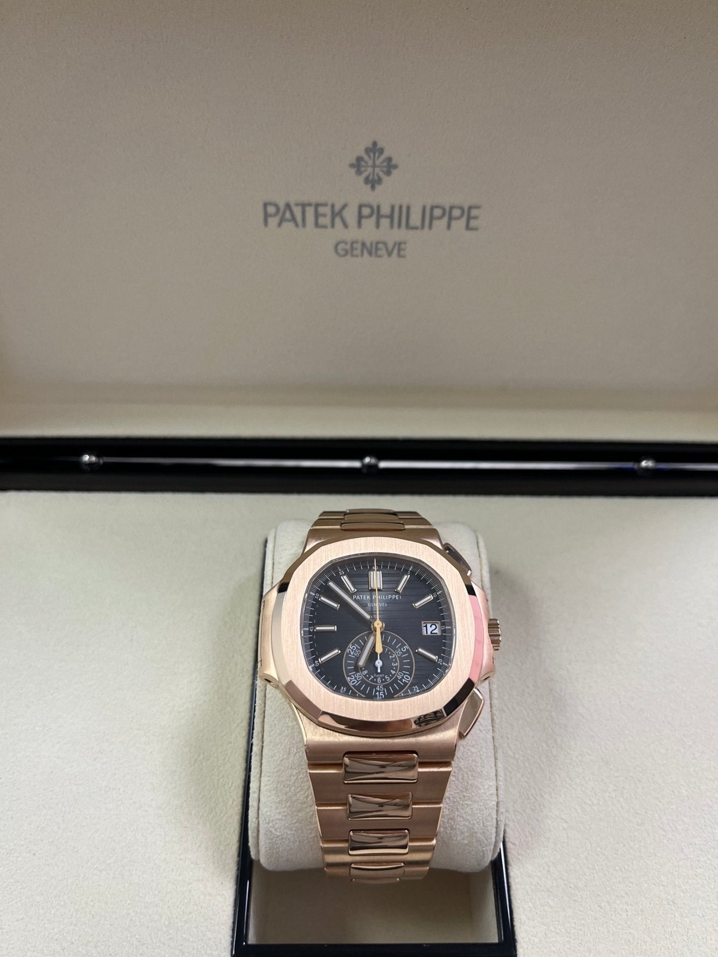 Patek Philippe Nautilus Rose Gold/ Black Gradient Dial (Ref#5980/1R-001)