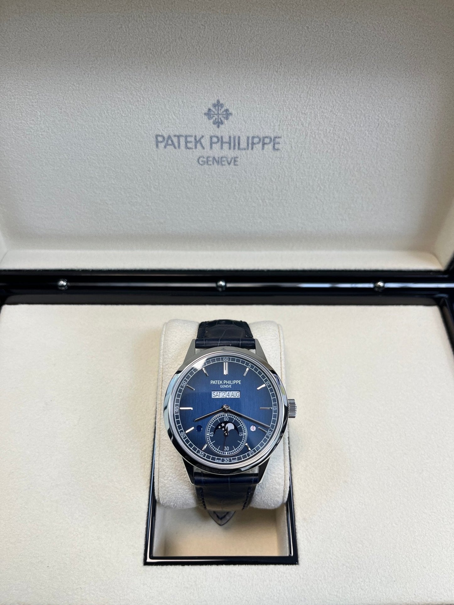 Patek Philippe Perpetual Calendar  In-Line Perpetual Calendar 41mm Platinum Case (Reference # 5236P-001)