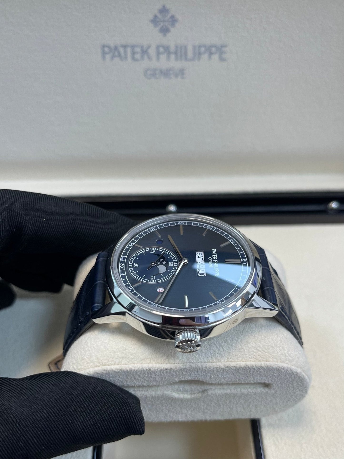 Patek Philippe Perpetual Calendar  In-Line Perpetual Calendar 41mm Platinum Case (Reference # 5236P-001)