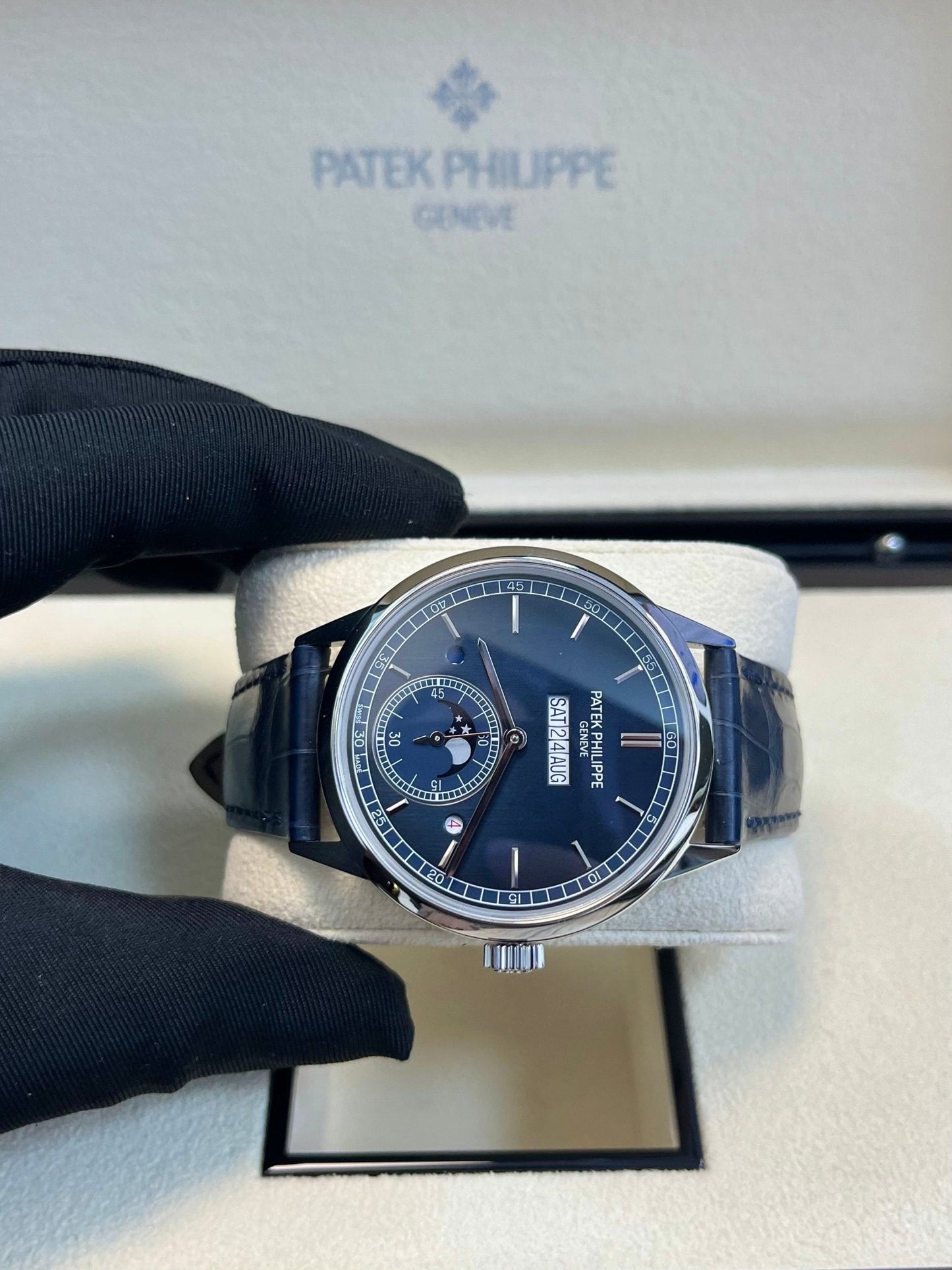 Patek Philippe Perpetual Calendar  In-Line Perpetual Calendar 41mm Platinum Case (Reference # 5236P-001)