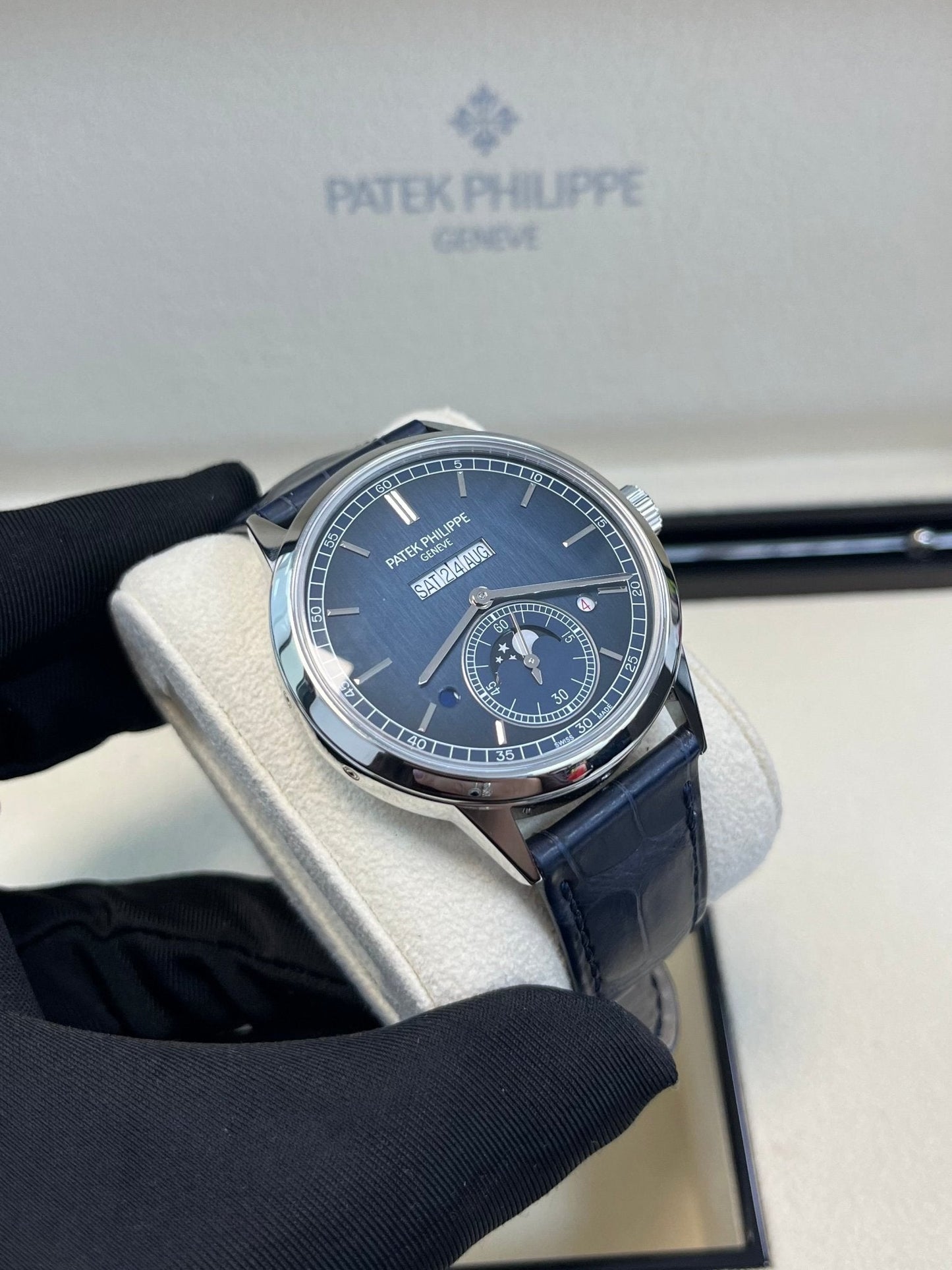 Patek Philippe Perpetual Calendar  In-Line Perpetual Calendar 41mm Platinum Case (Reference # 5236P-001)