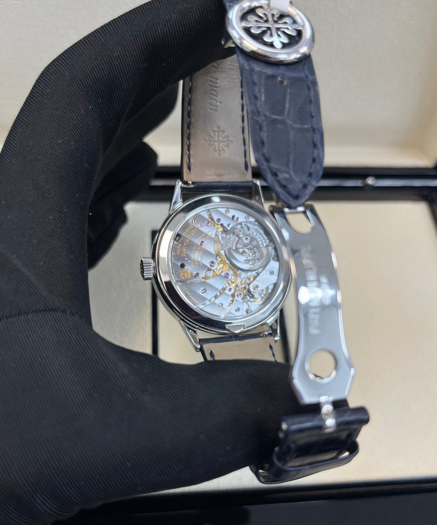 Patek Philippe Perpetual Calendar  In-Line Perpetual Calendar 41mm Platinum Case (Reference # 5236P-001)