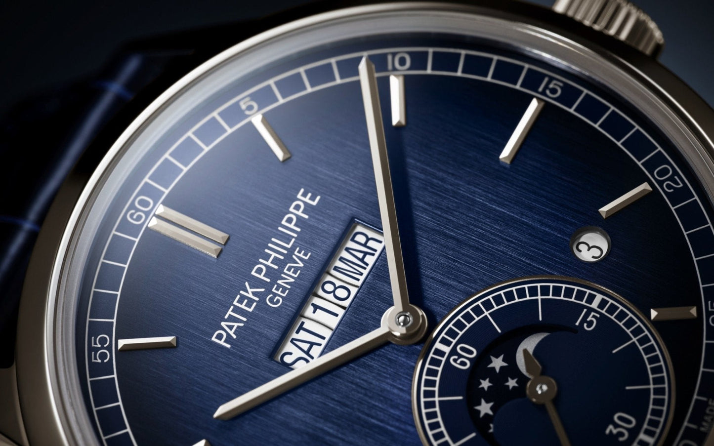 Patek Philippe Perpetual Calendar  In-Line Perpetual Calendar 41mm Platinum Case (Reference # 5236P-001)