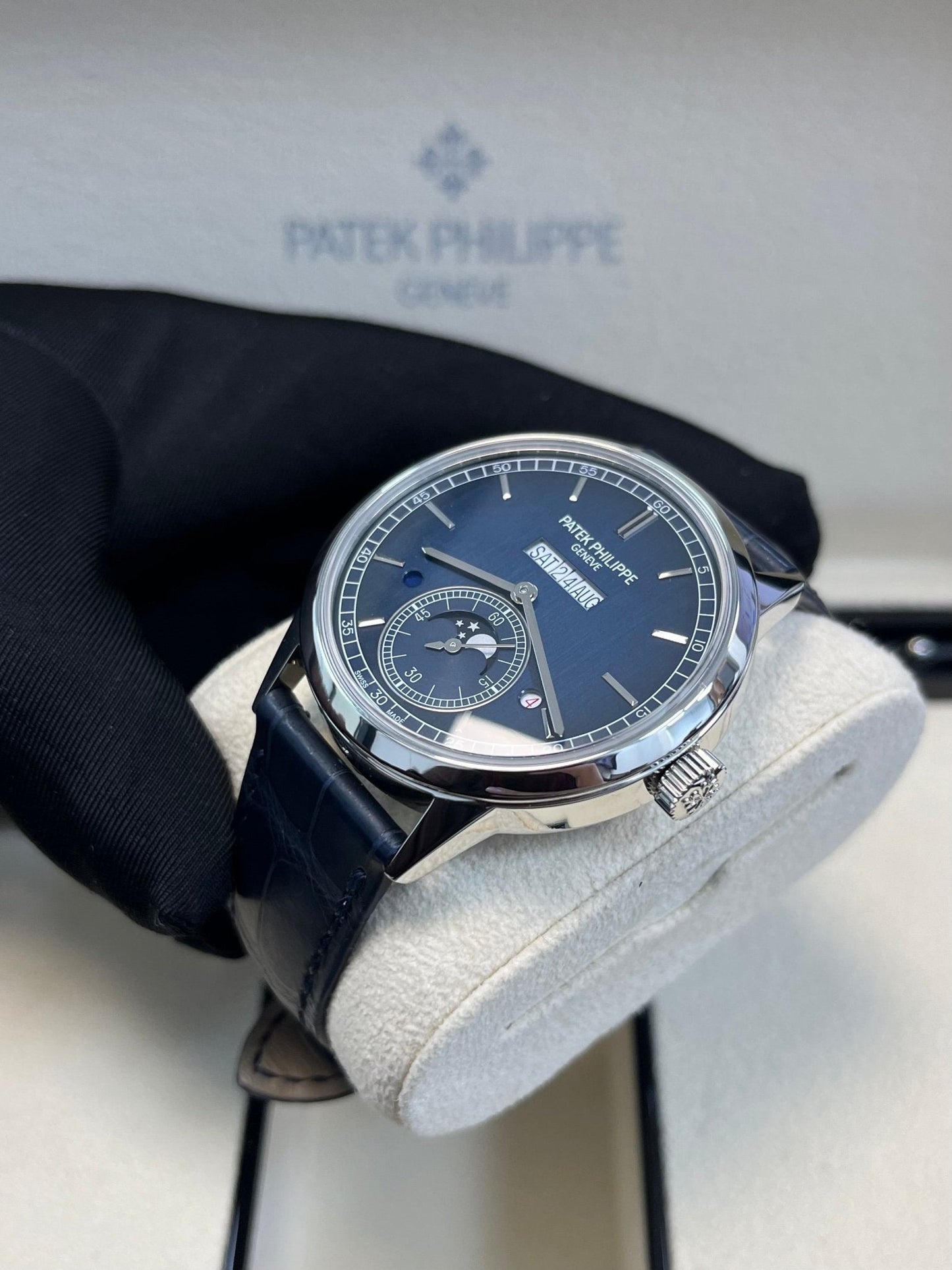Patek Philippe Perpetual Calendar  In-Line Perpetual Calendar 41mm Platinum Case (Reference # 5236P-001)
