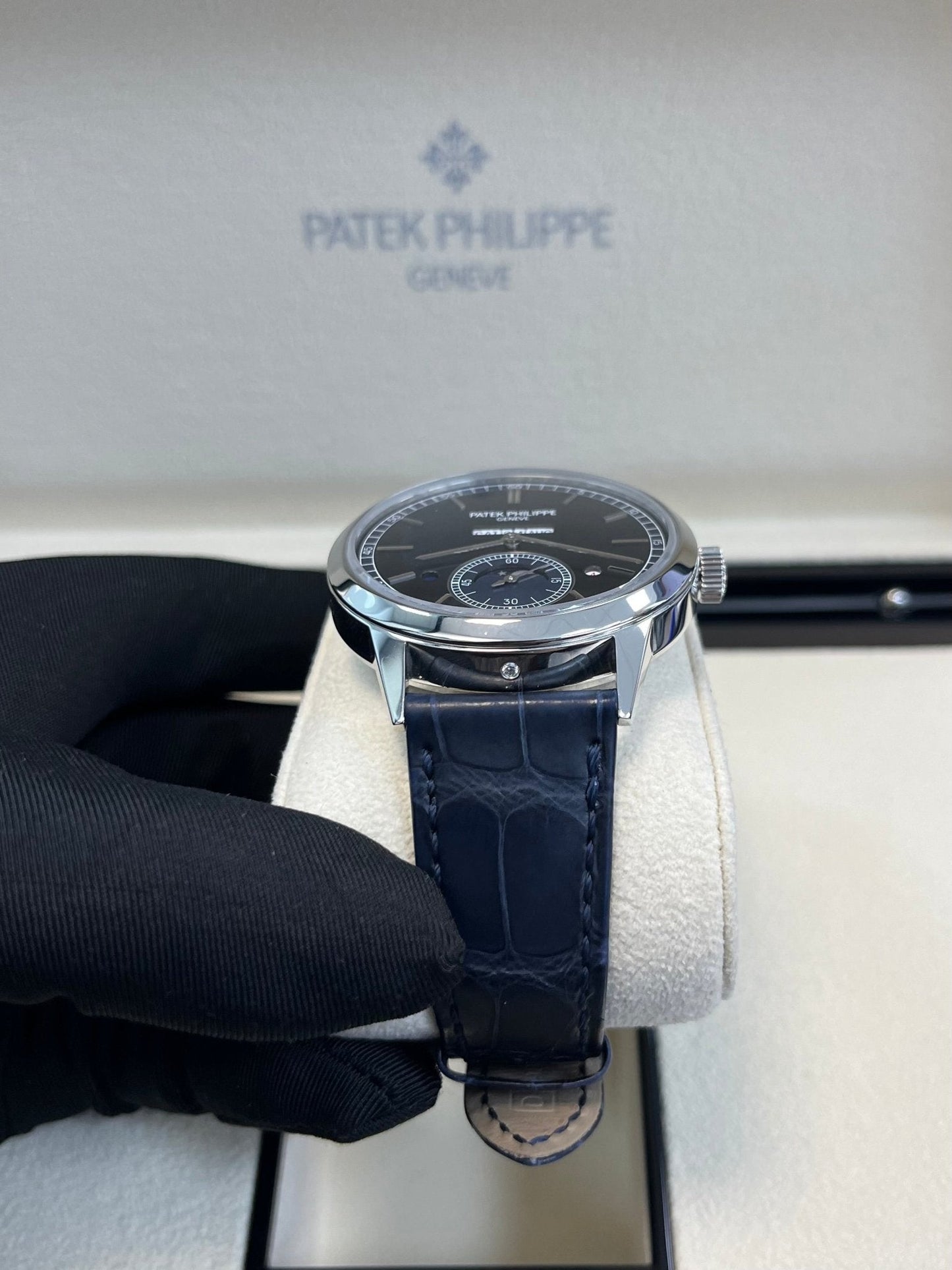 Patek Philippe Perpetual Calendar  In-Line Perpetual Calendar 41mm Platinum Case (Reference # 5236P-001)