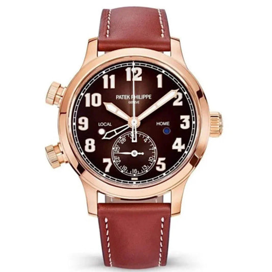Patek Philippe Calatrava 7234R-001 37.5mm Brown Sunburst Dial Rose Gold