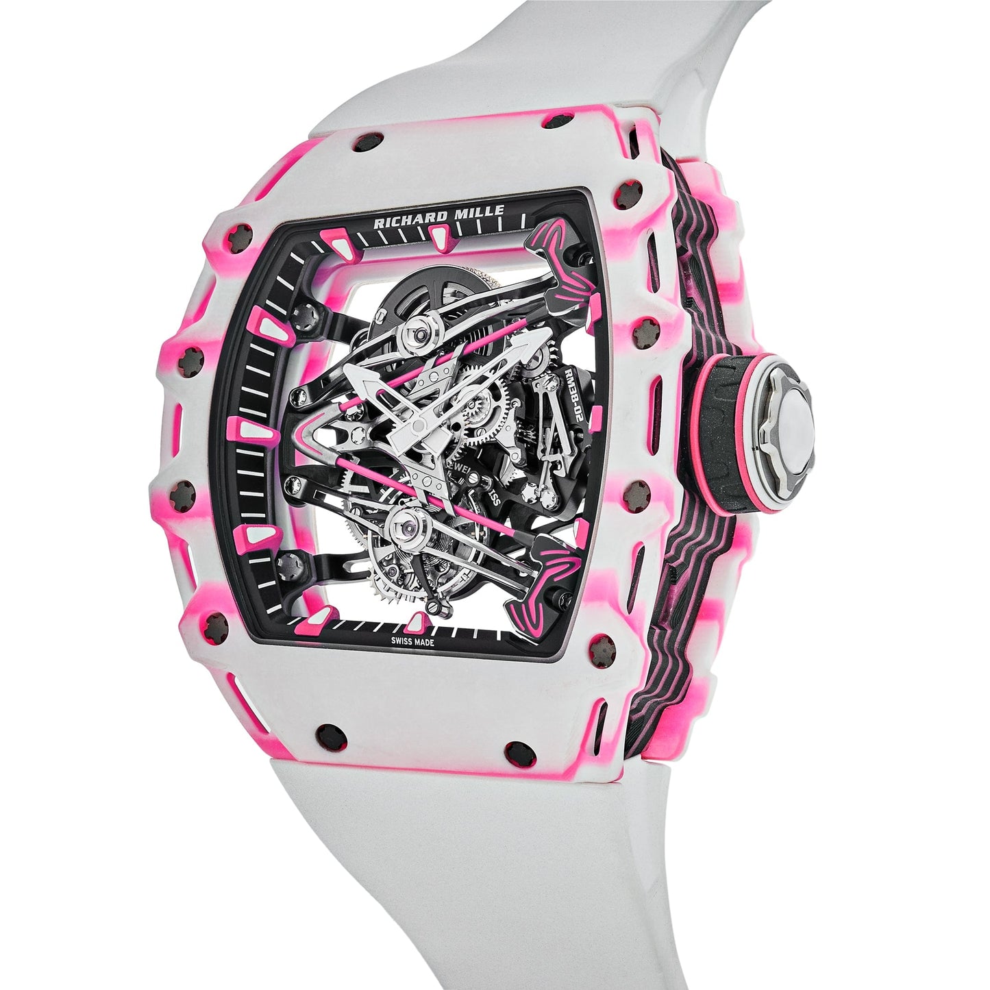 Richard Mille RM 38-02 Bubba Watson Tourbillon White Pink Quartz TPT Limited Edition of 50