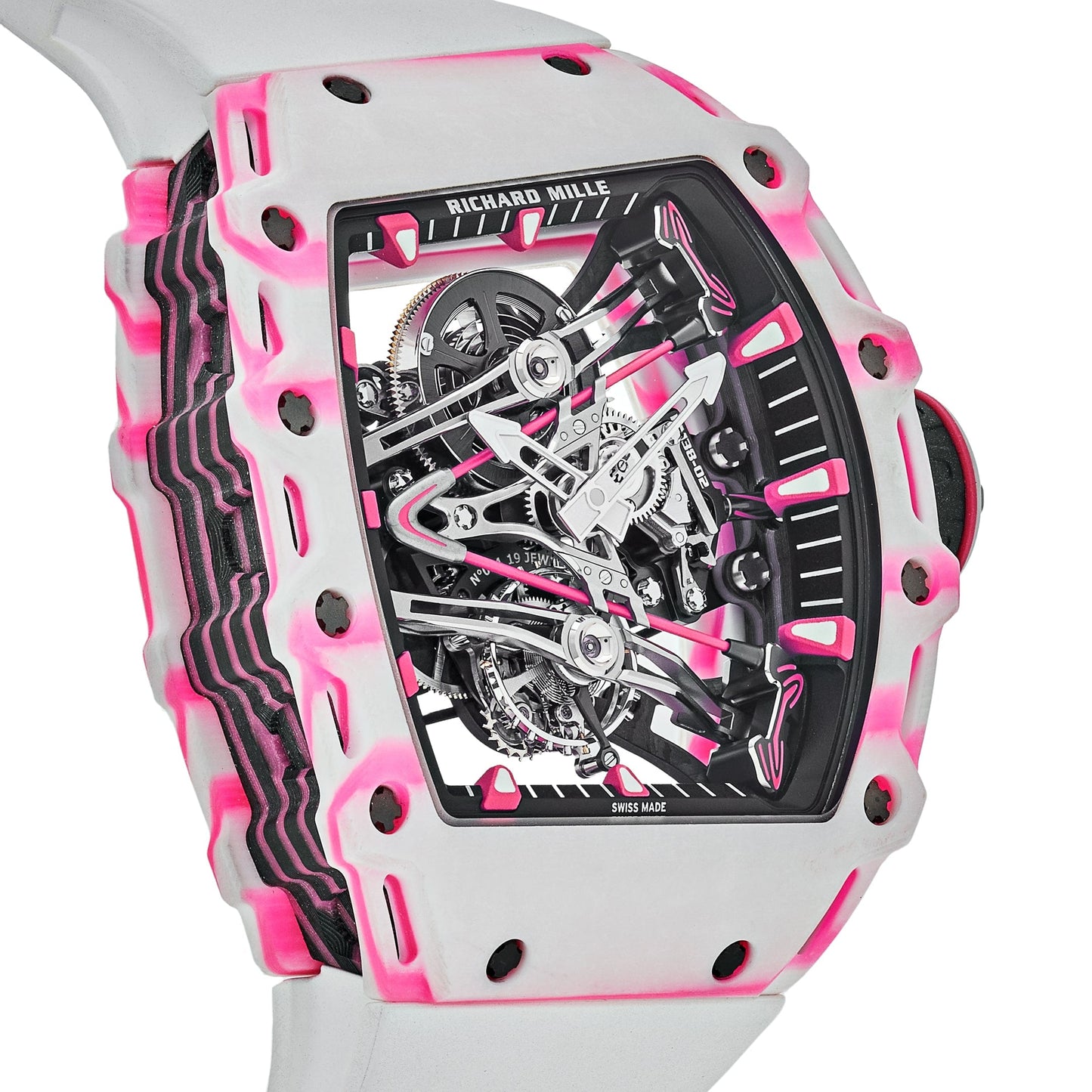 Richard Mille RM 38-02 Bubba Watson Tourbillon White Pink Quartz TPT Limited Edition of 50