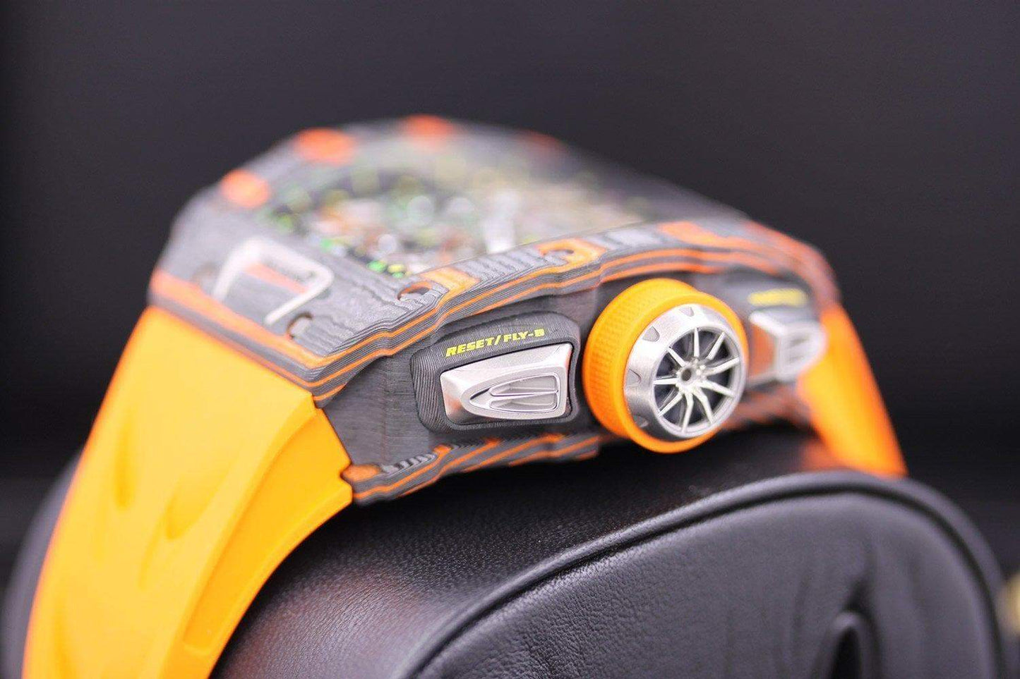 Richard Mille Limited Edition McLaren Flyback Chronograph RM11-03 Carbon 50mm Openworked Dial