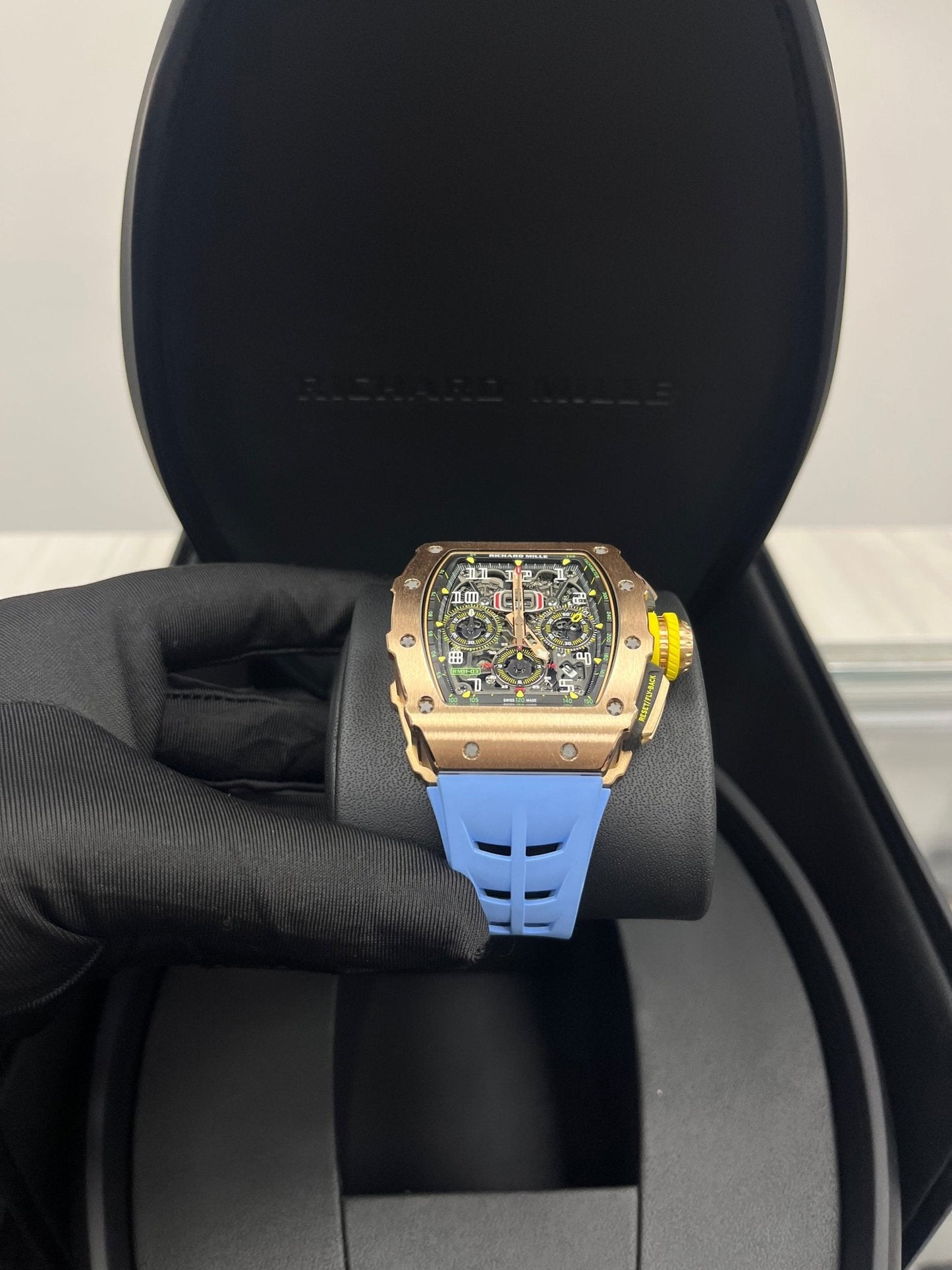 Richard Mille RM 011 11-03 Full Rose Gold Skeleton Dial