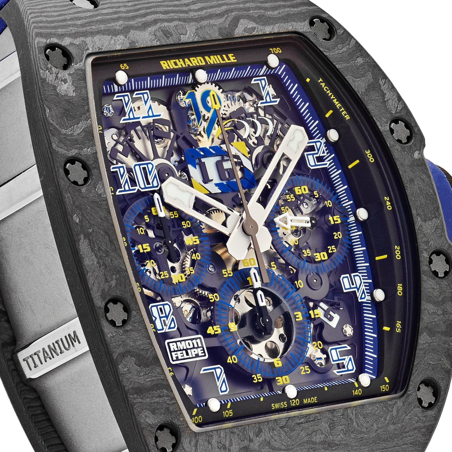 Richard Mille RM 011 Automatic Flyback Chronograph Felipe Massa 10th Anniversary Carbon TPT Titanium Limited Edition of 100