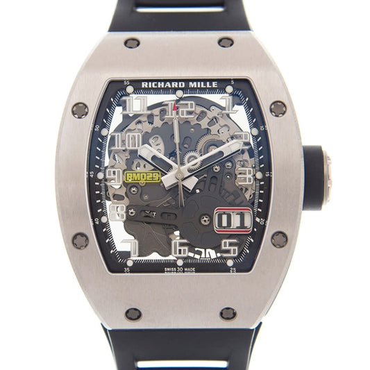 Richard Mille RM029 Titanium 48mm Transparent Dial Titanium Rubber Strap RM029