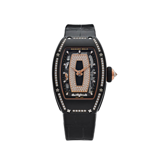 Richard Mille RM 07-01 'Ladies'  Black Ceramic Black Lips Diamond Bezel