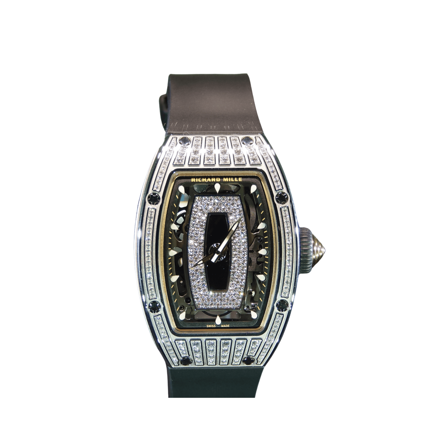 Richard Mille RM 07-01 'Ladies' White Gold Diamond Set Onyx Dial