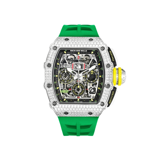 Richard Mille RM 11-03 Flyback Chronograph White Gold Diamond Bezel (2019)