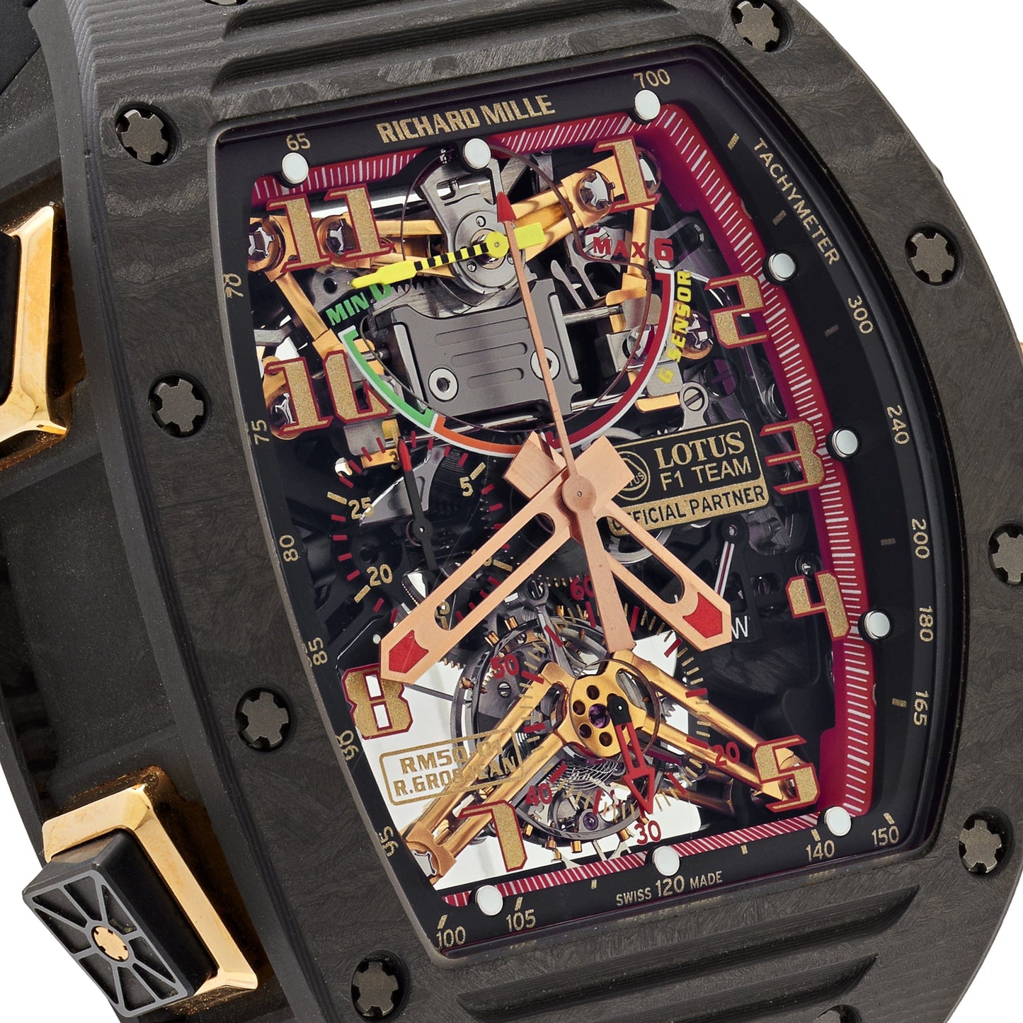 Richard Mille RM 50-01 'Romain Grosjean Lotus F1 G-Sensor' Tourbillon Carbon NTPT Limited Edition of 30