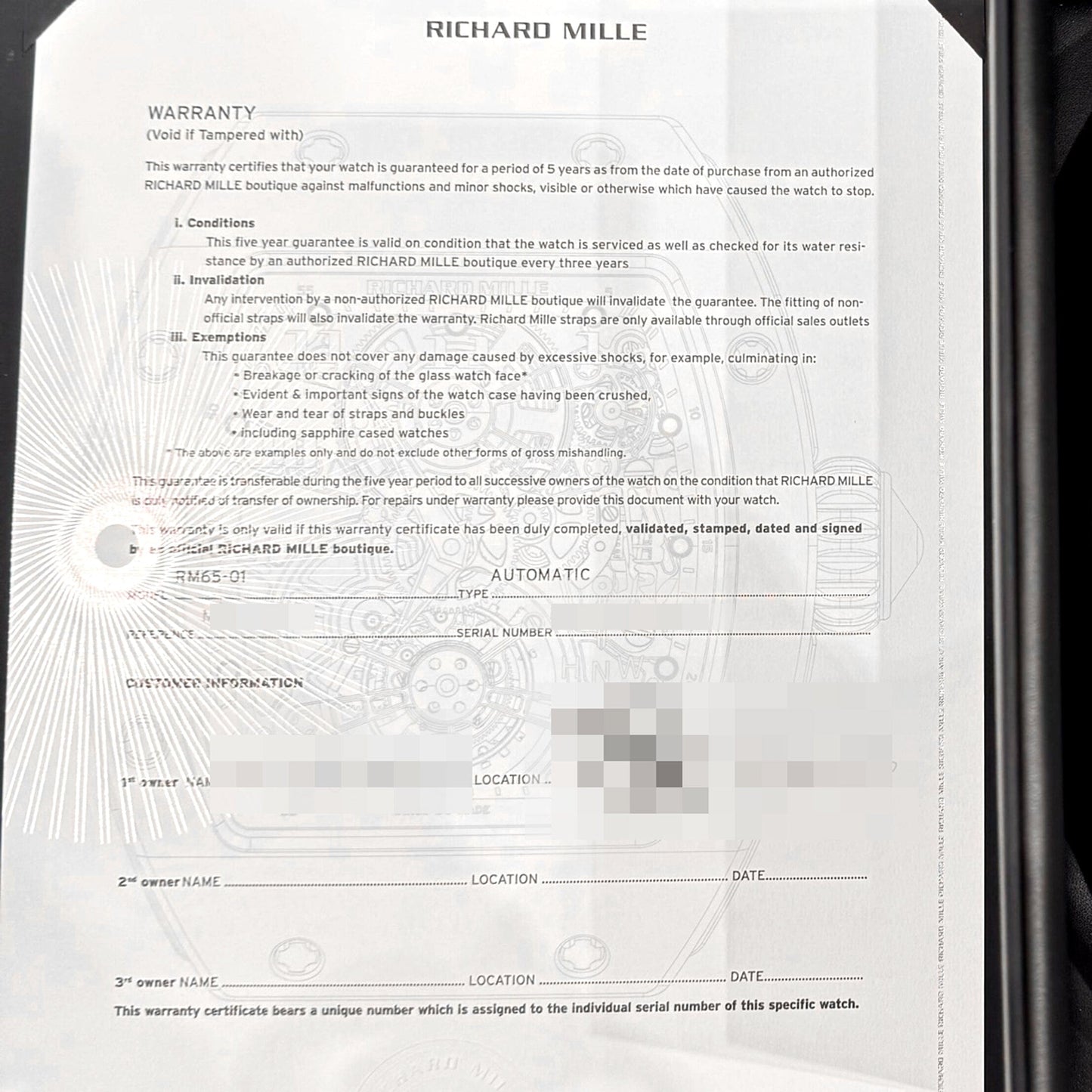 Richard Mille RM 65-01 Automatic Split-Seconds Chronograph Titanium (2023)